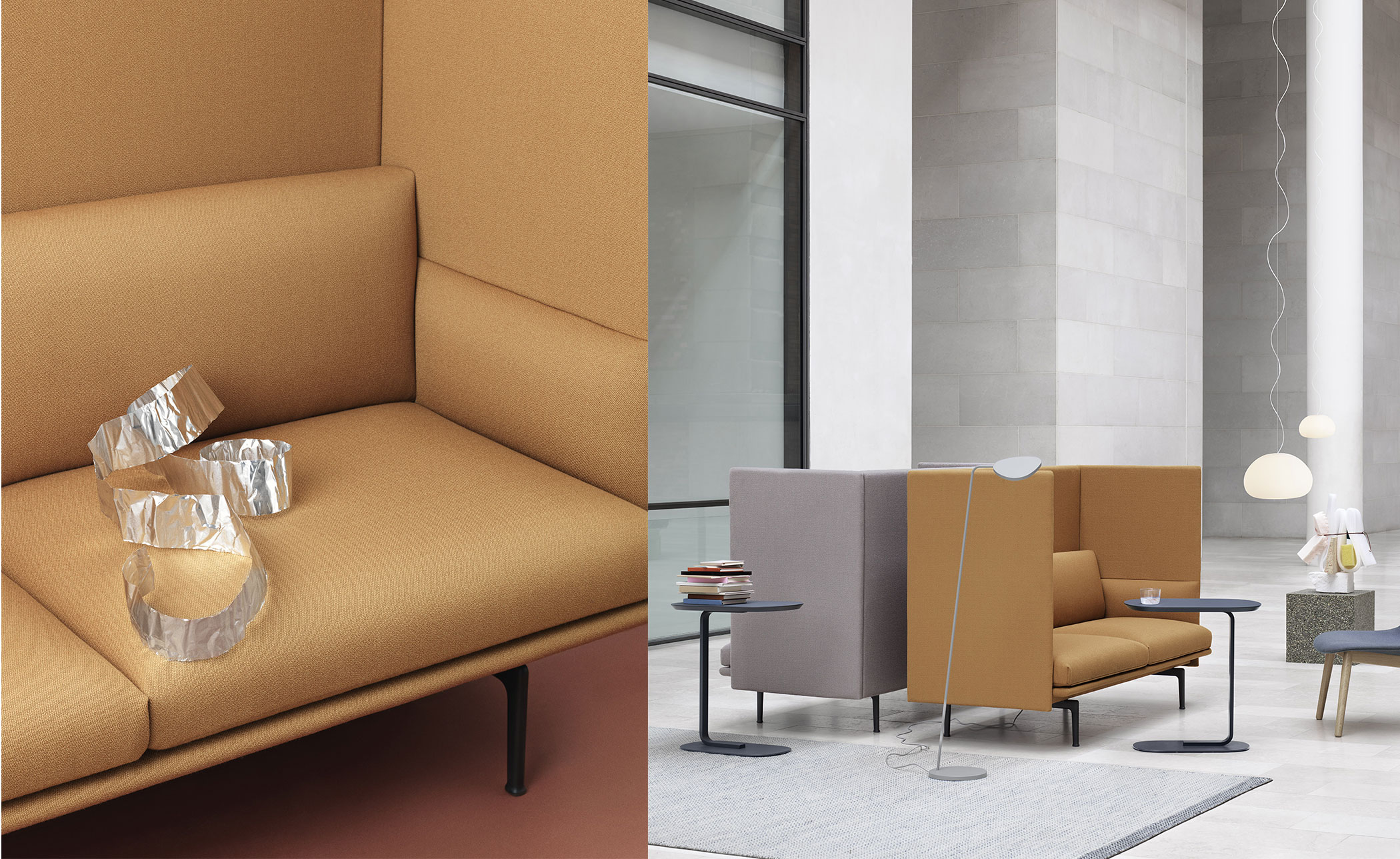 outline highback sofa 3 seater