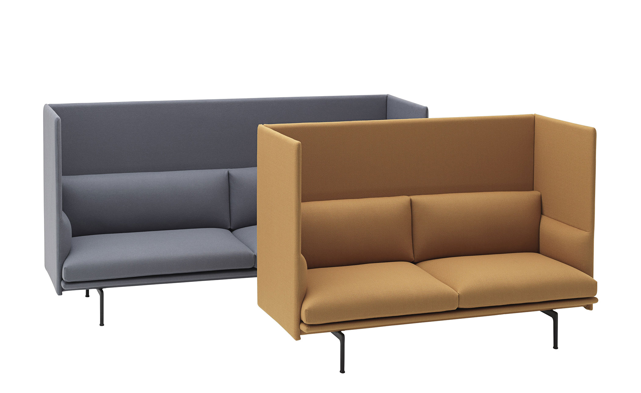 outline highback sofa 3 seater