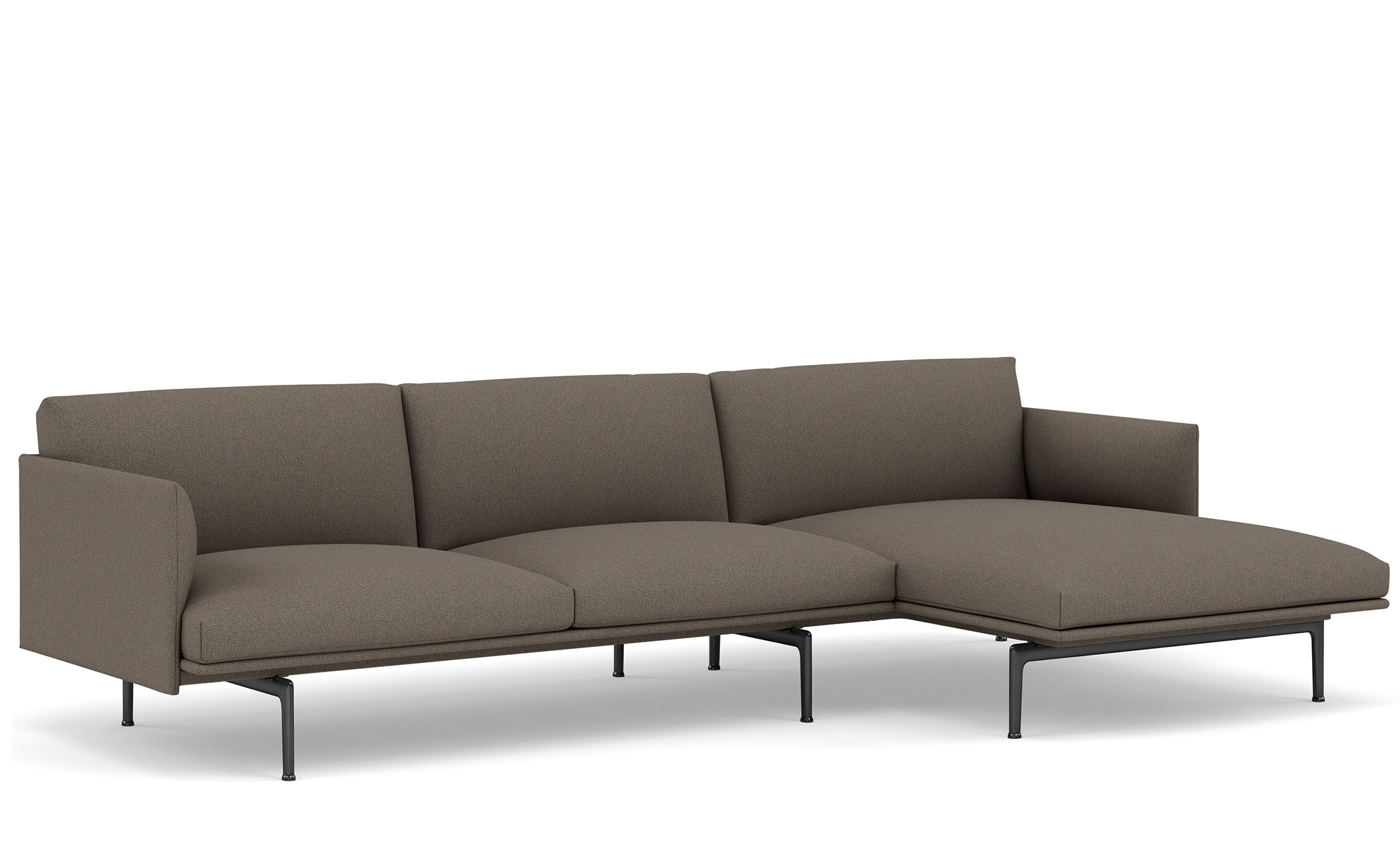 outline sofa with chaise longue