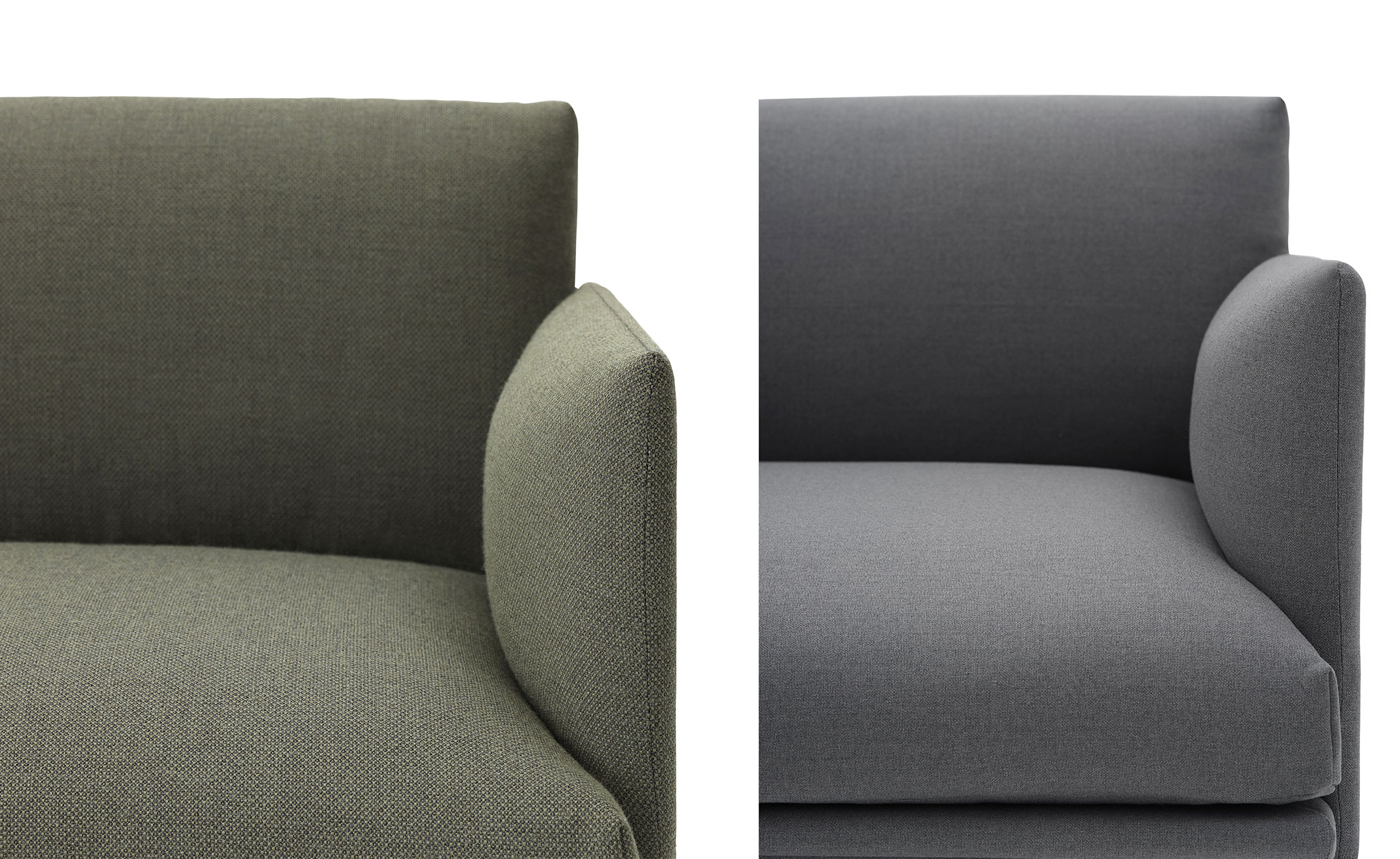 outline sofa with chaise longue