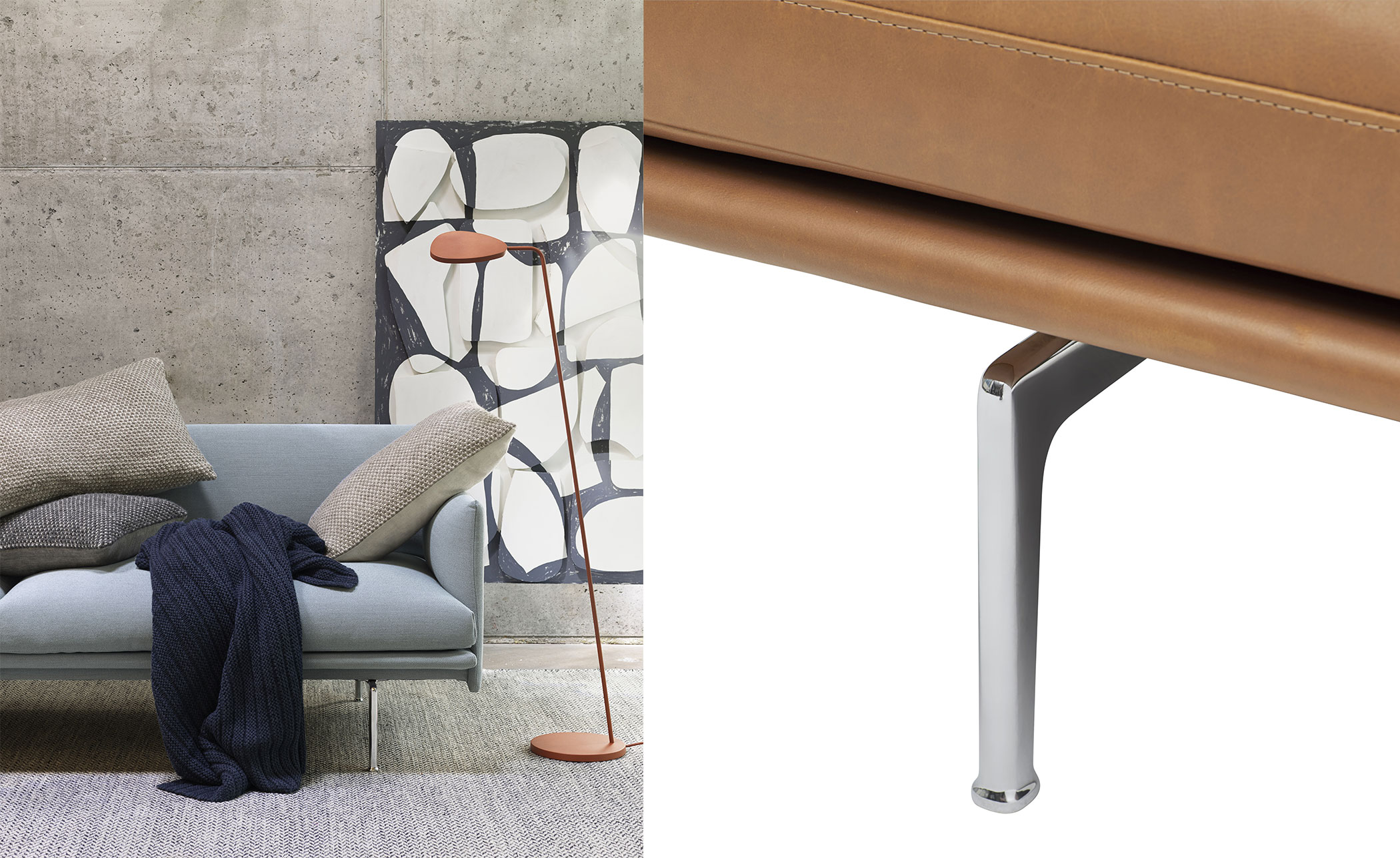 outline studio 67" sofa