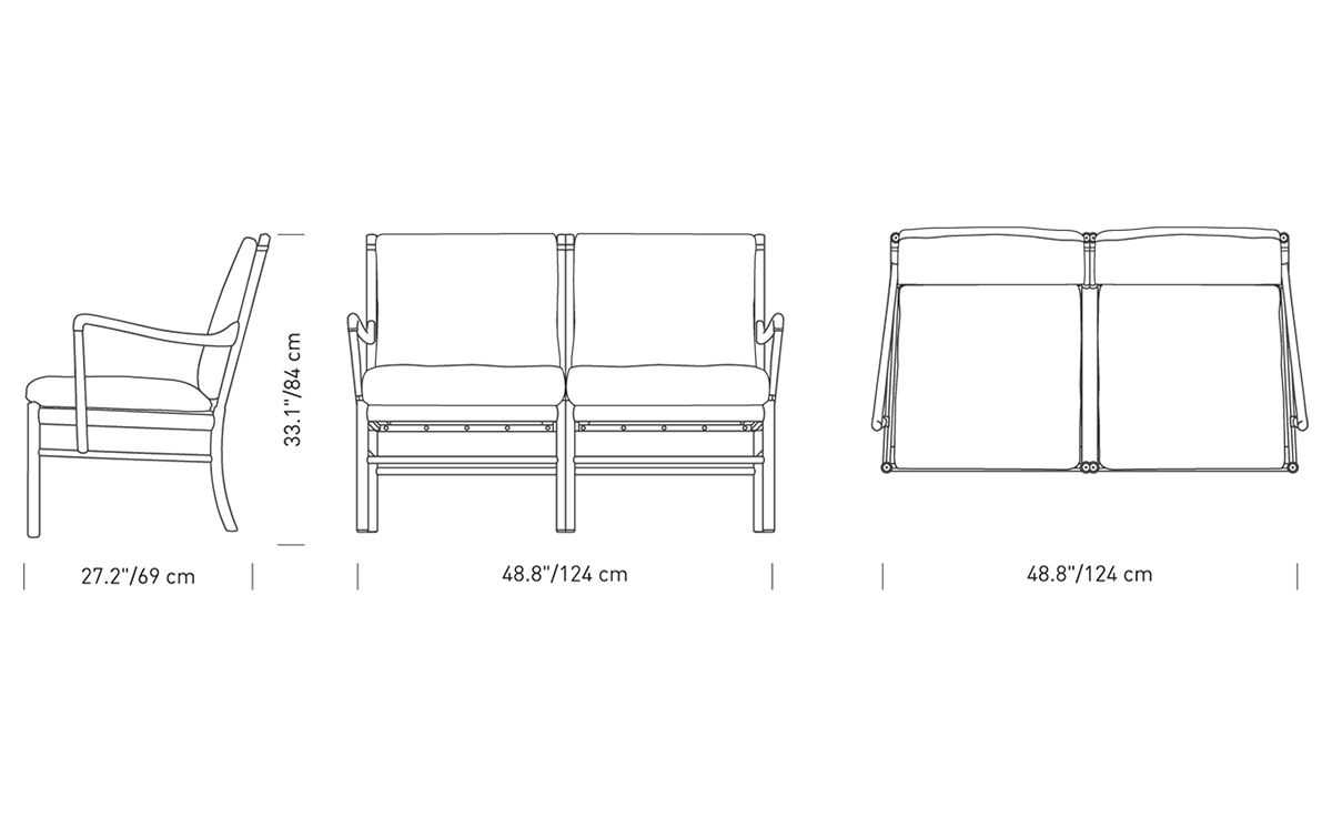 ow149-2 colonial sofa