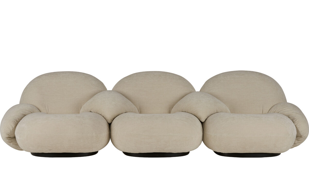 pacha 3 seat sofa with 4 armrests