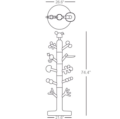 magis paradise tree coat stand