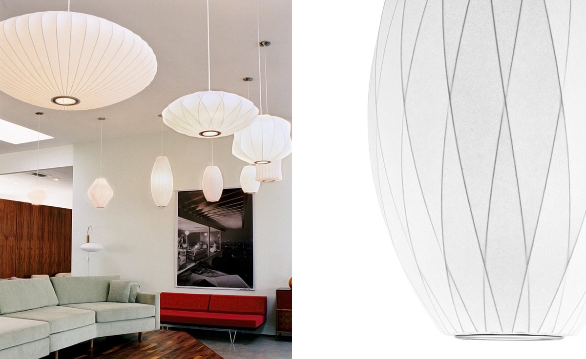 nelson™ bubble lamp crisscross pear