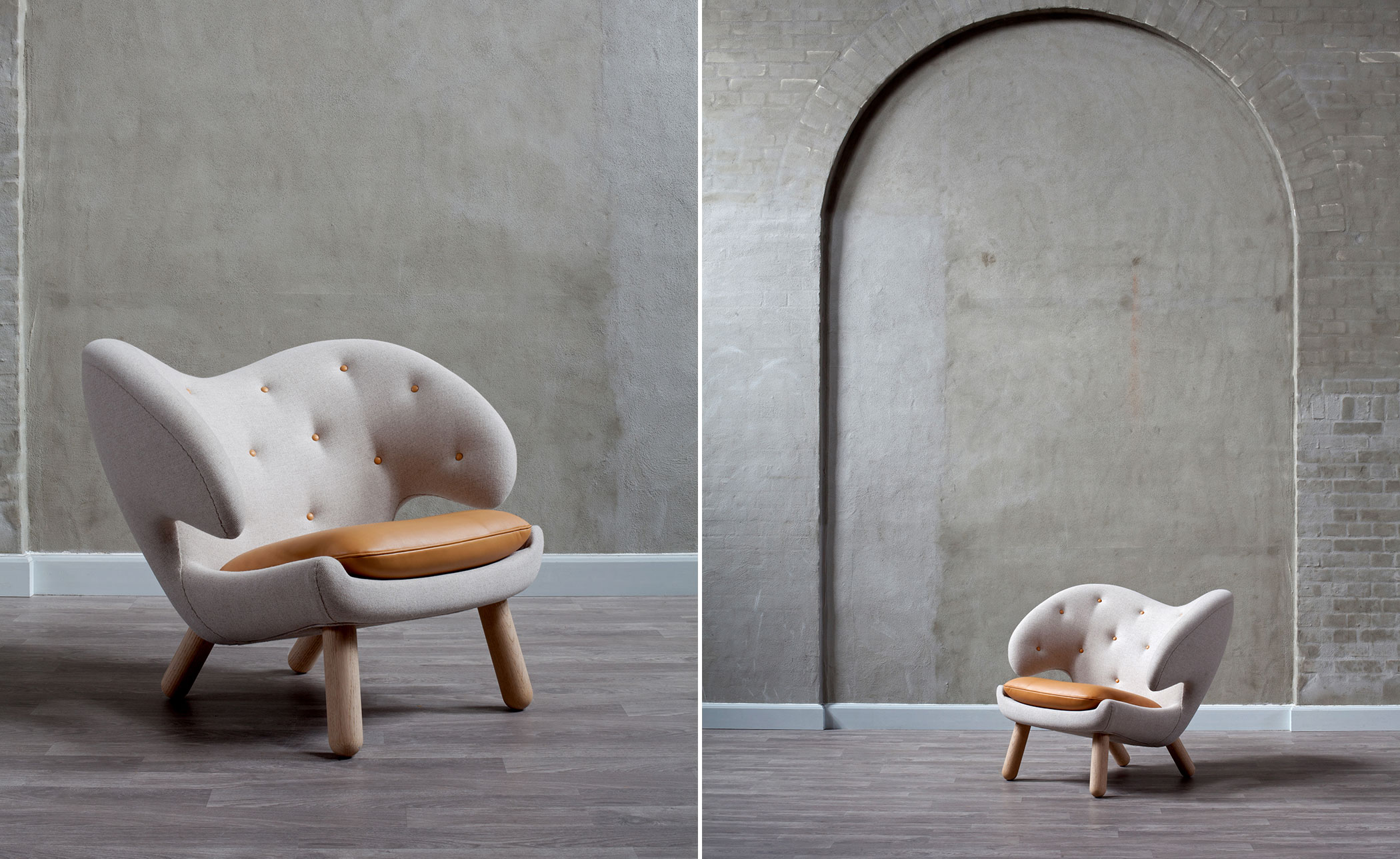 Pelican Chair with Buttons