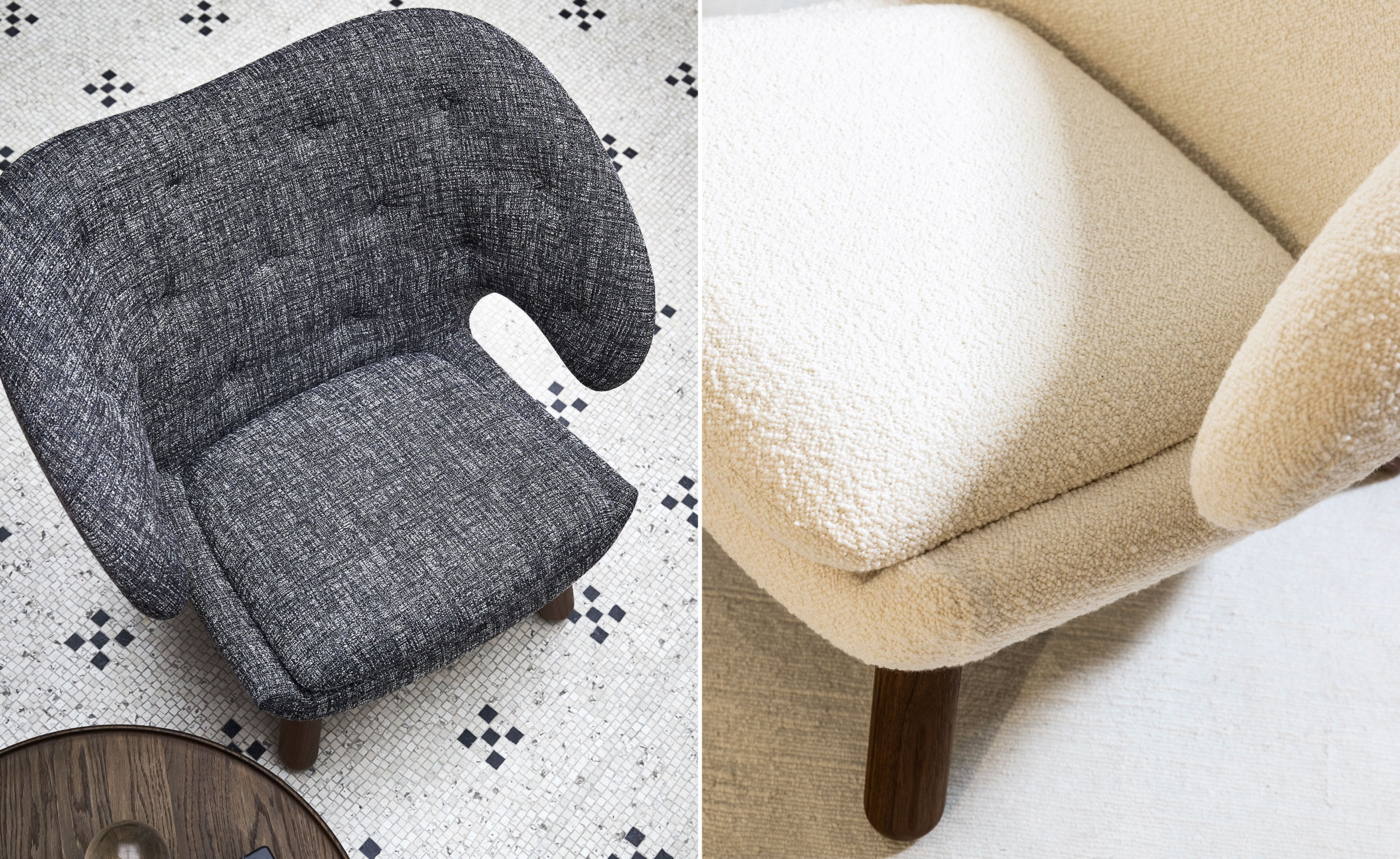 Pelican Chair with Buttons