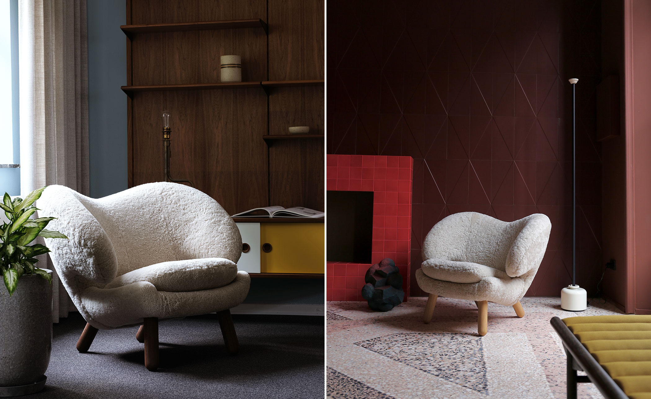 Pelican Chair with Buttons