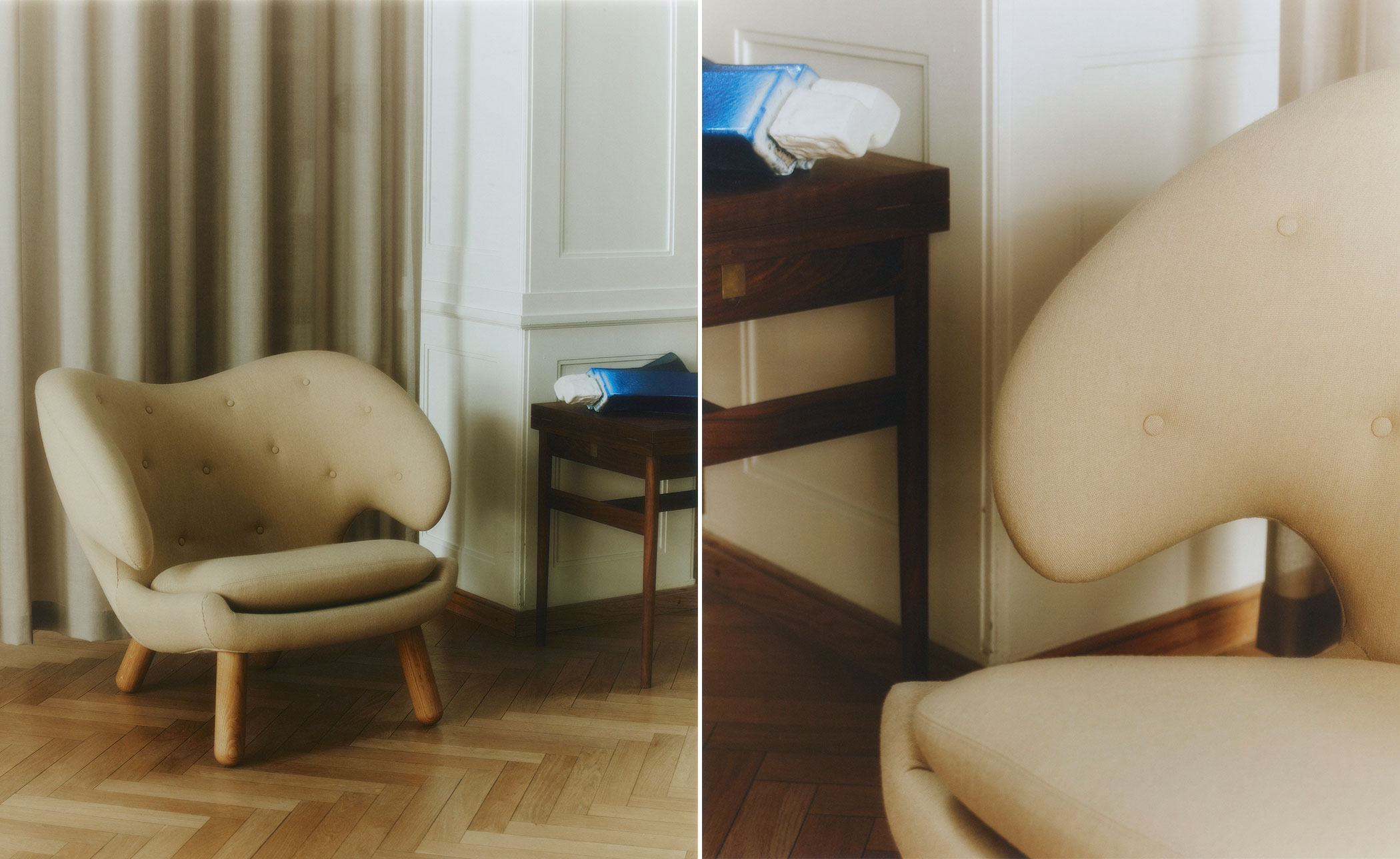 Pelican Chair with Buttons