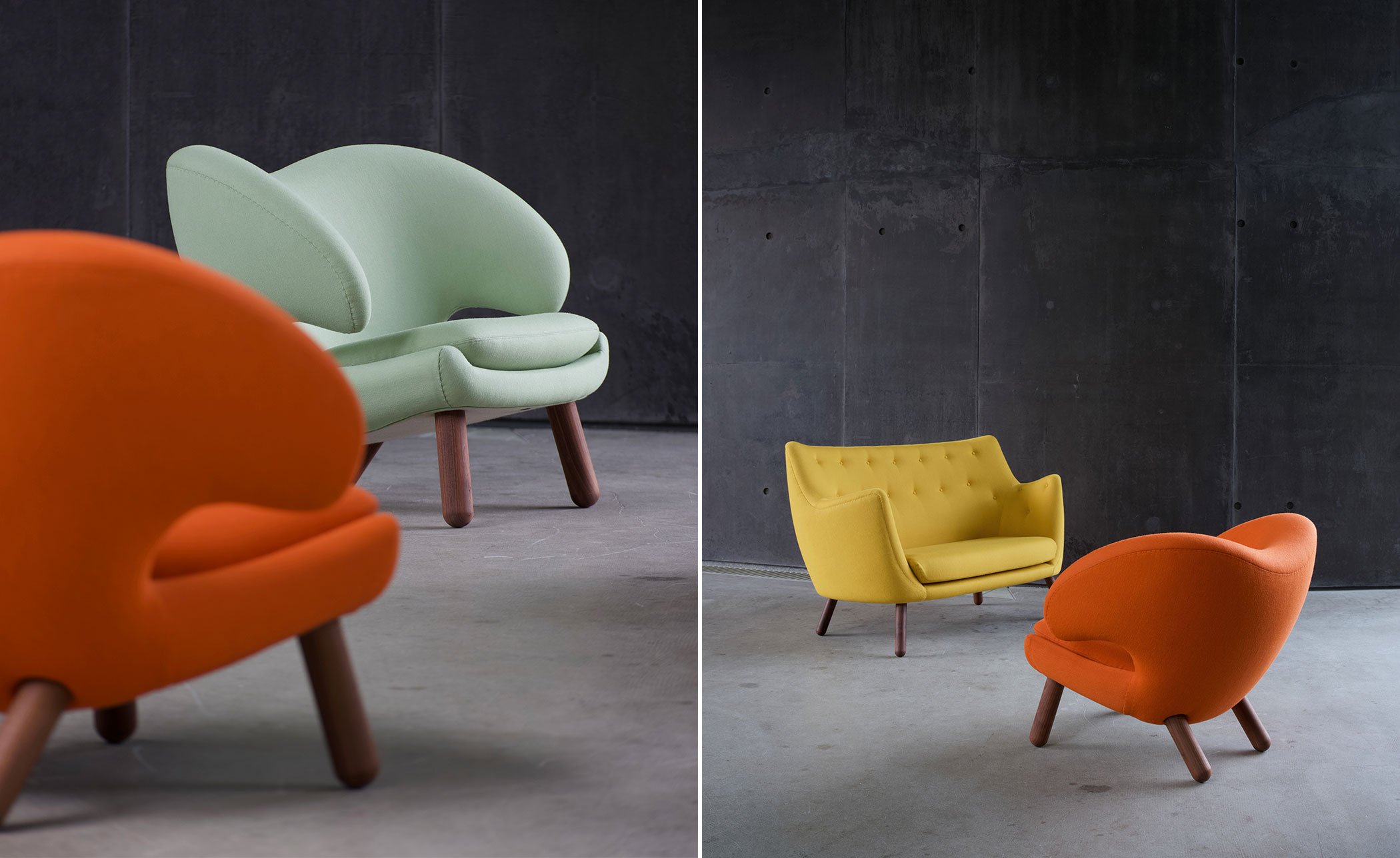 Pelican Chair with Buttons
