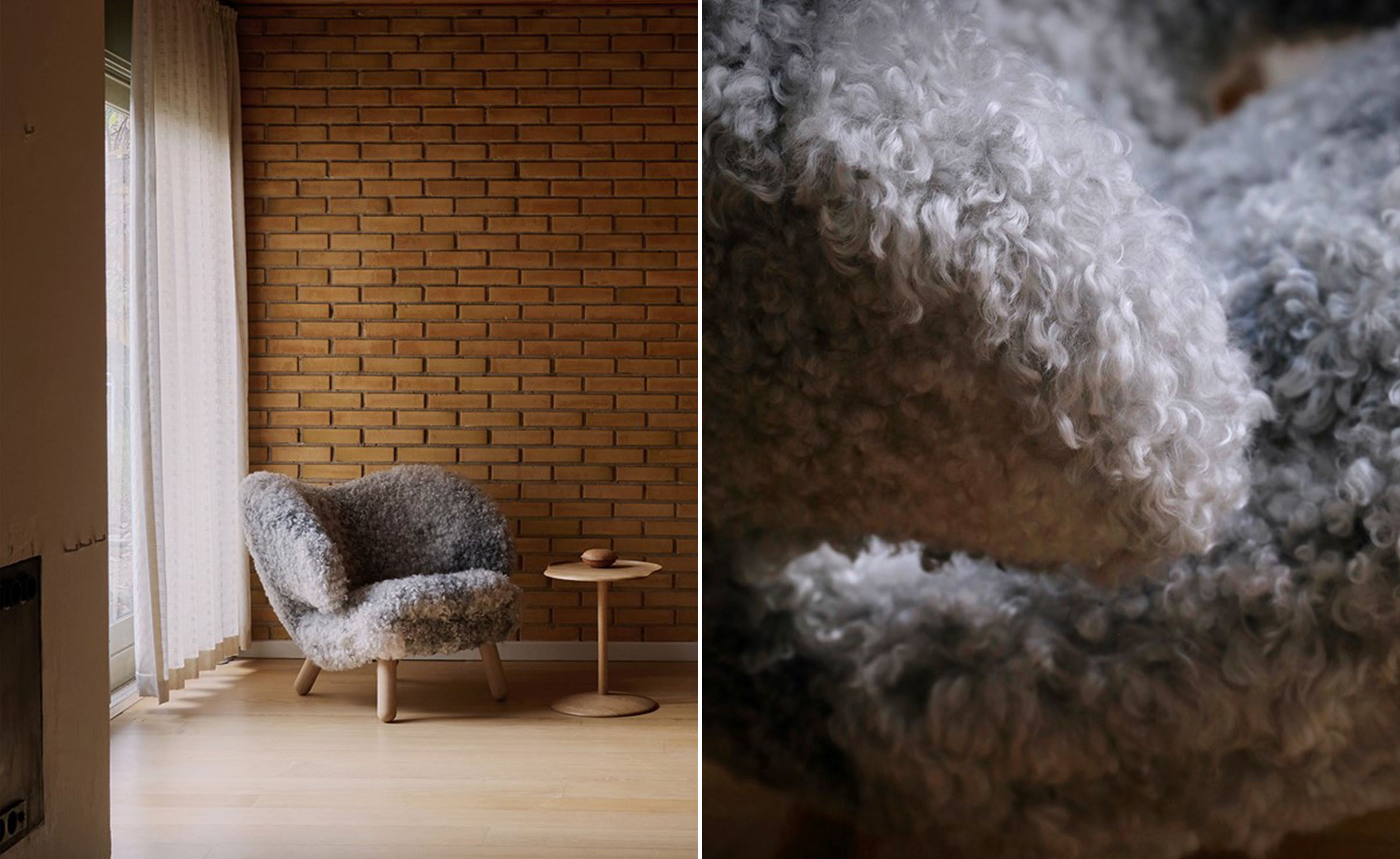 Pelican Chair with Buttons