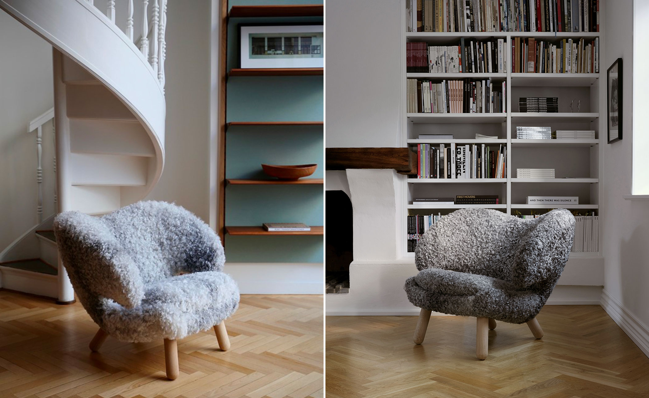 Pelican Chair with Sheepskin