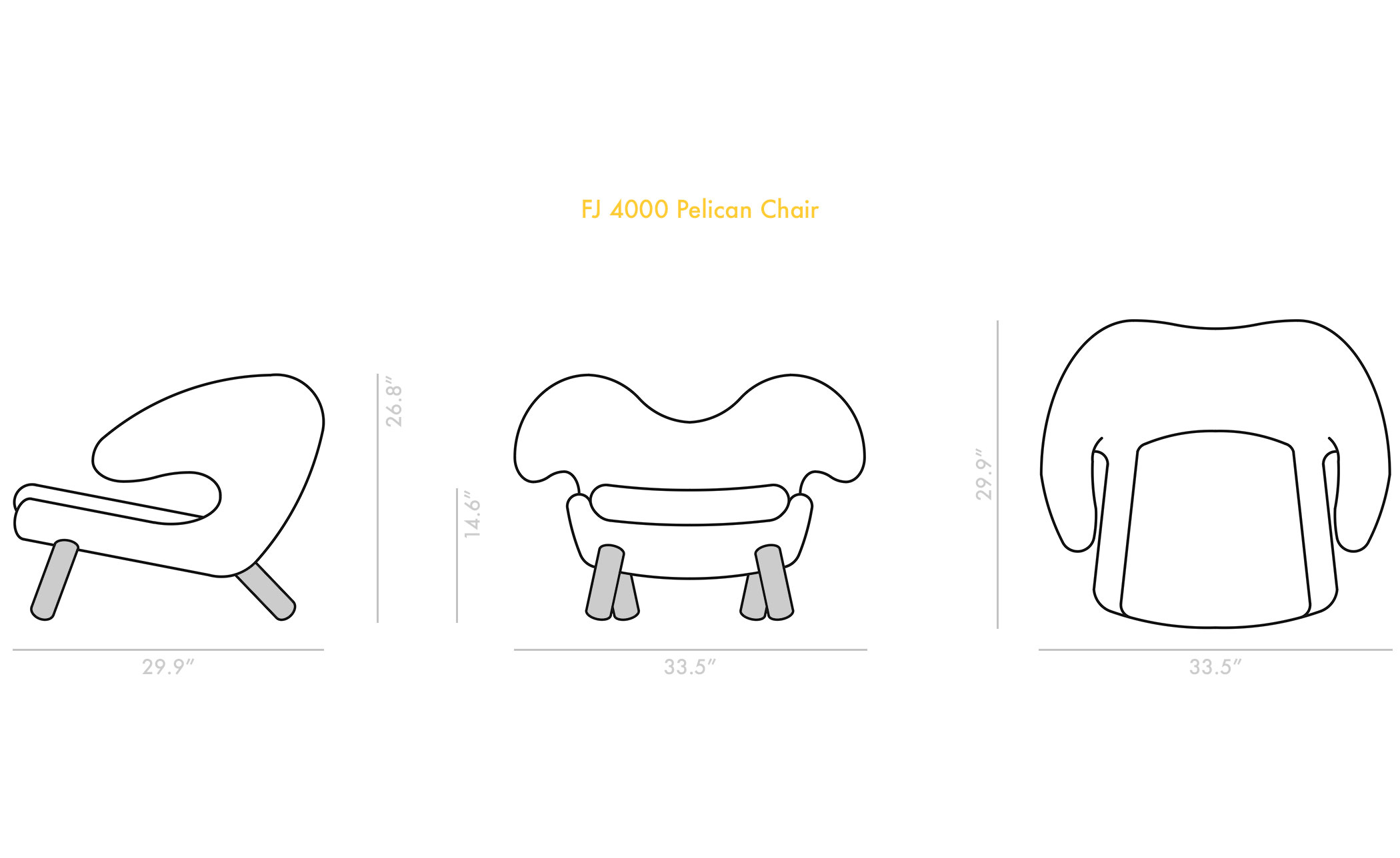 Pelican Chair with Sheepskin