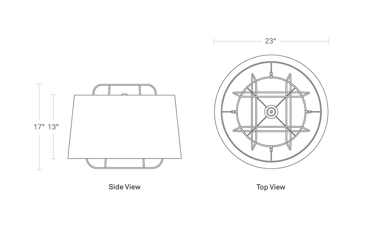 perimeter large pendant light