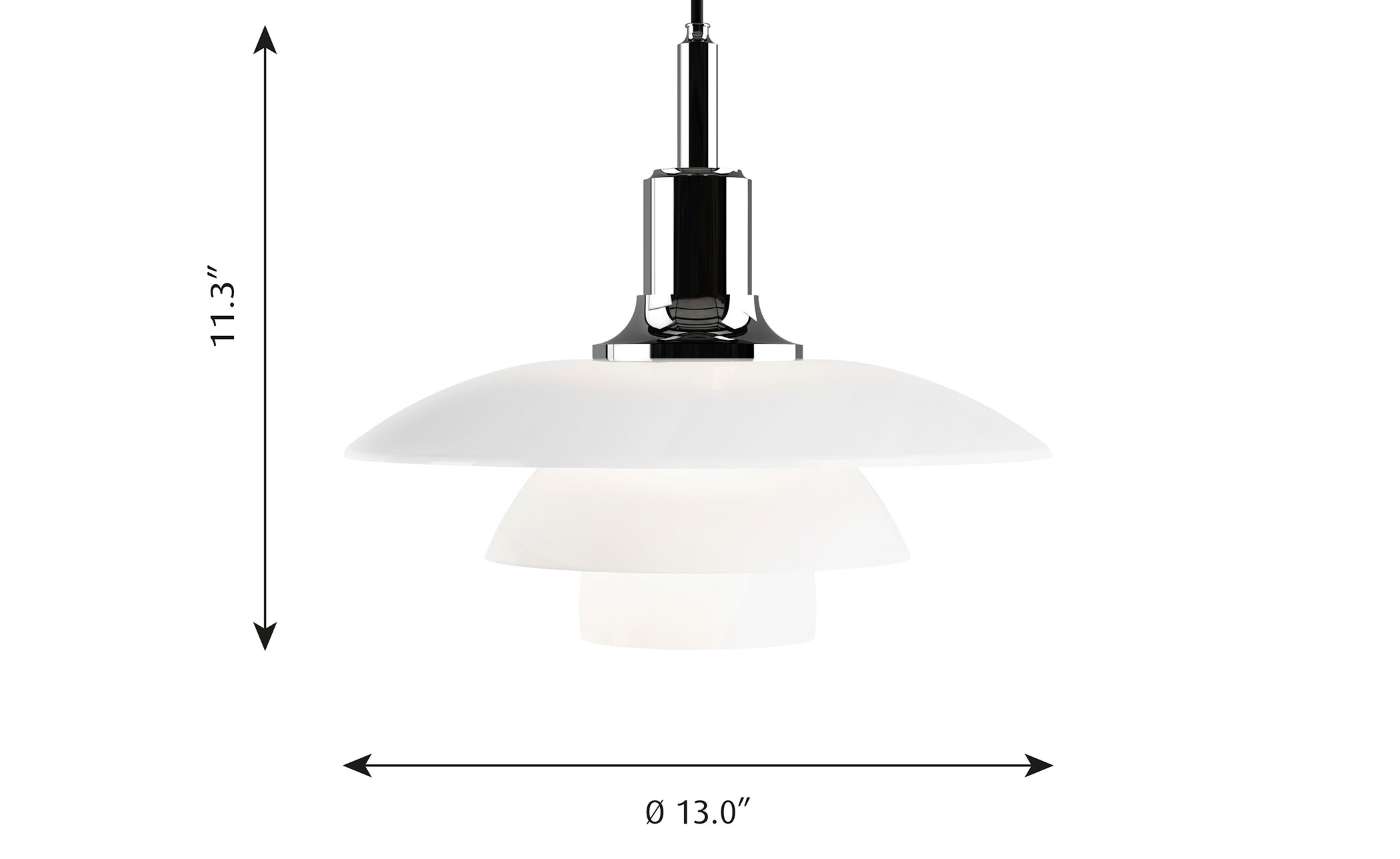 ph 3.5/3 glass pendant lamp