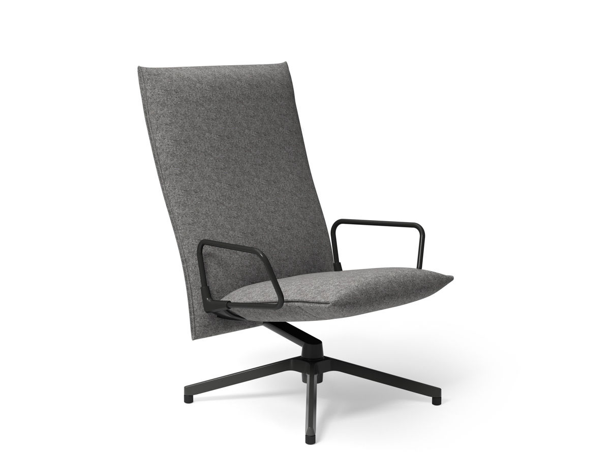 pilot high back lounge chair with loop arms