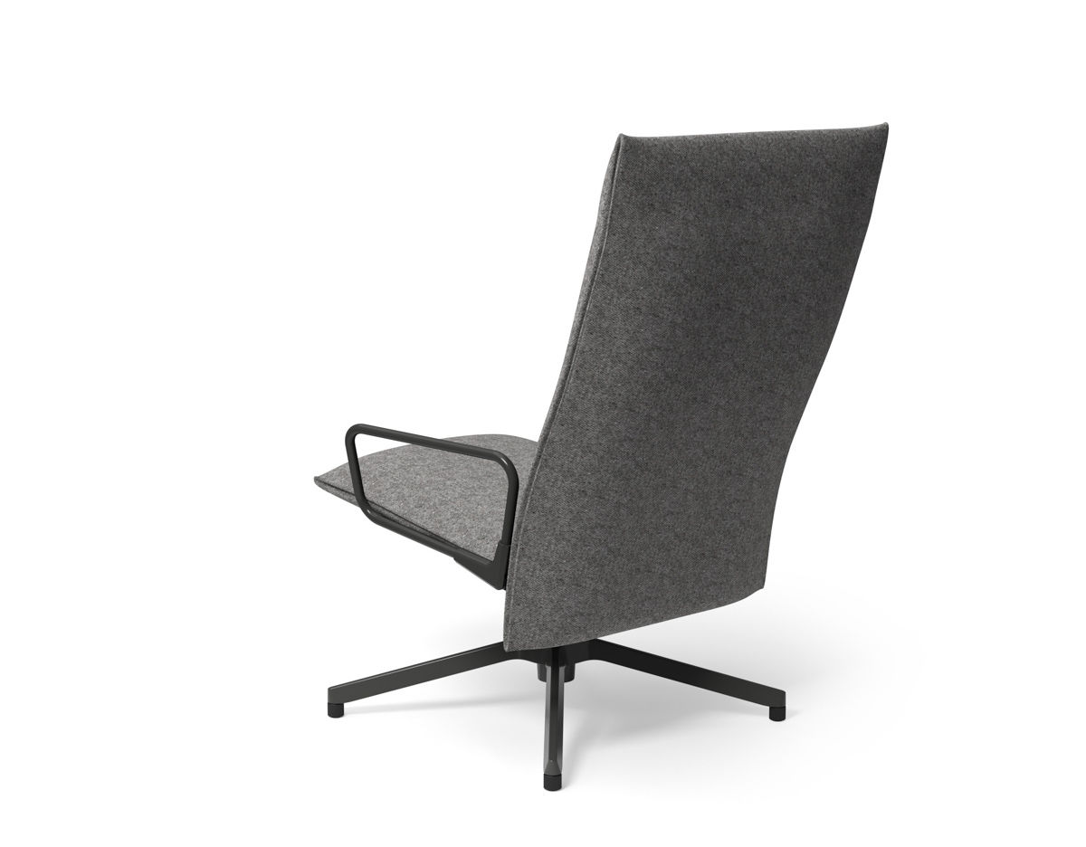 pilot high back lounge chair with loop arms