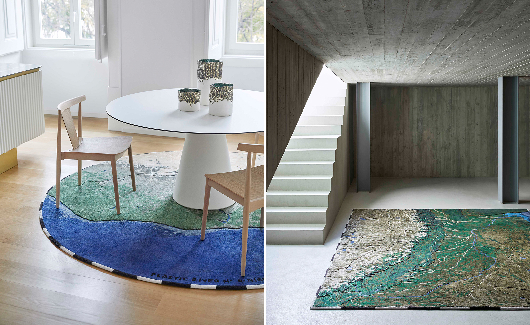 Plastic Rivers Rug