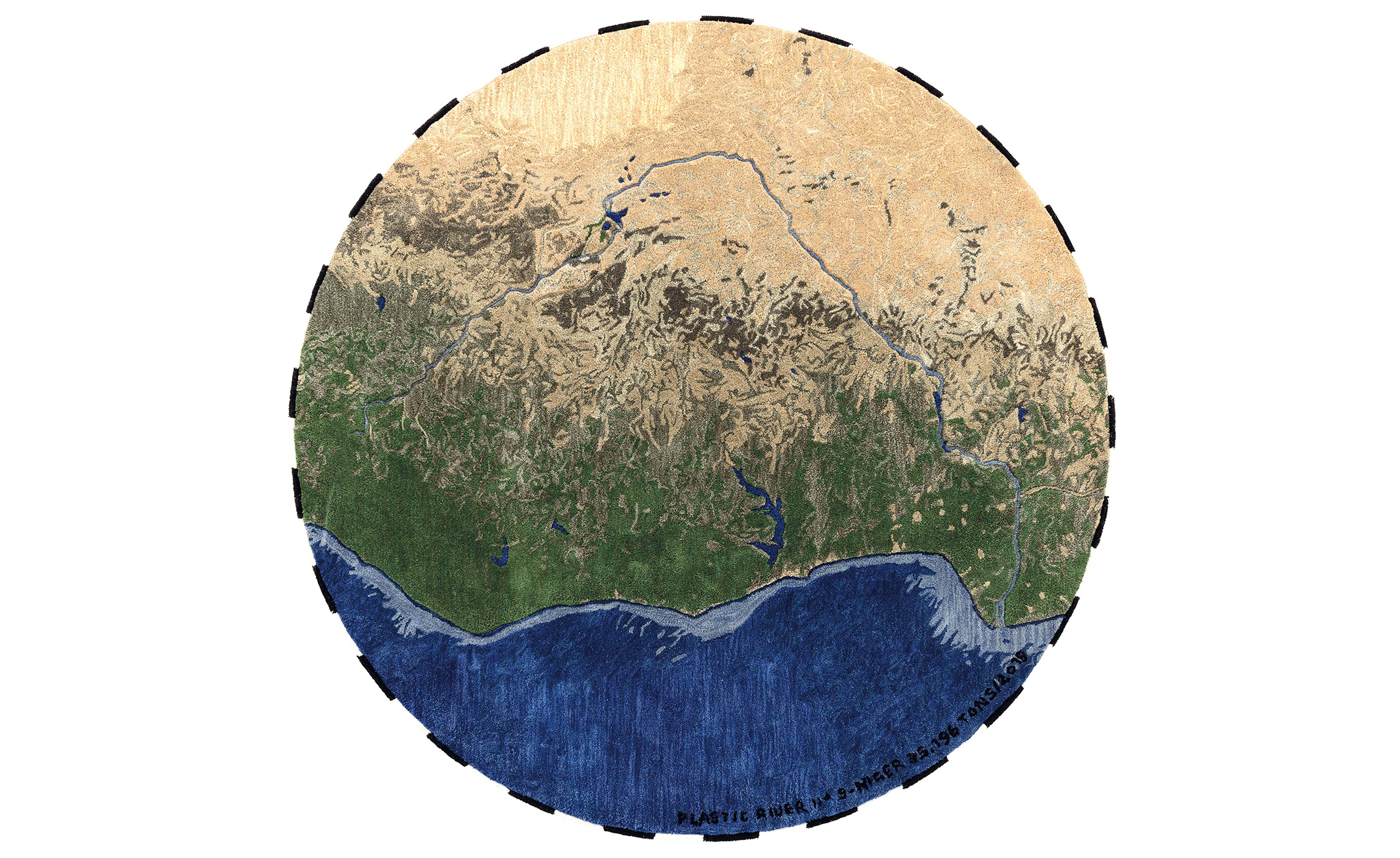 Plastic Rivers Rug