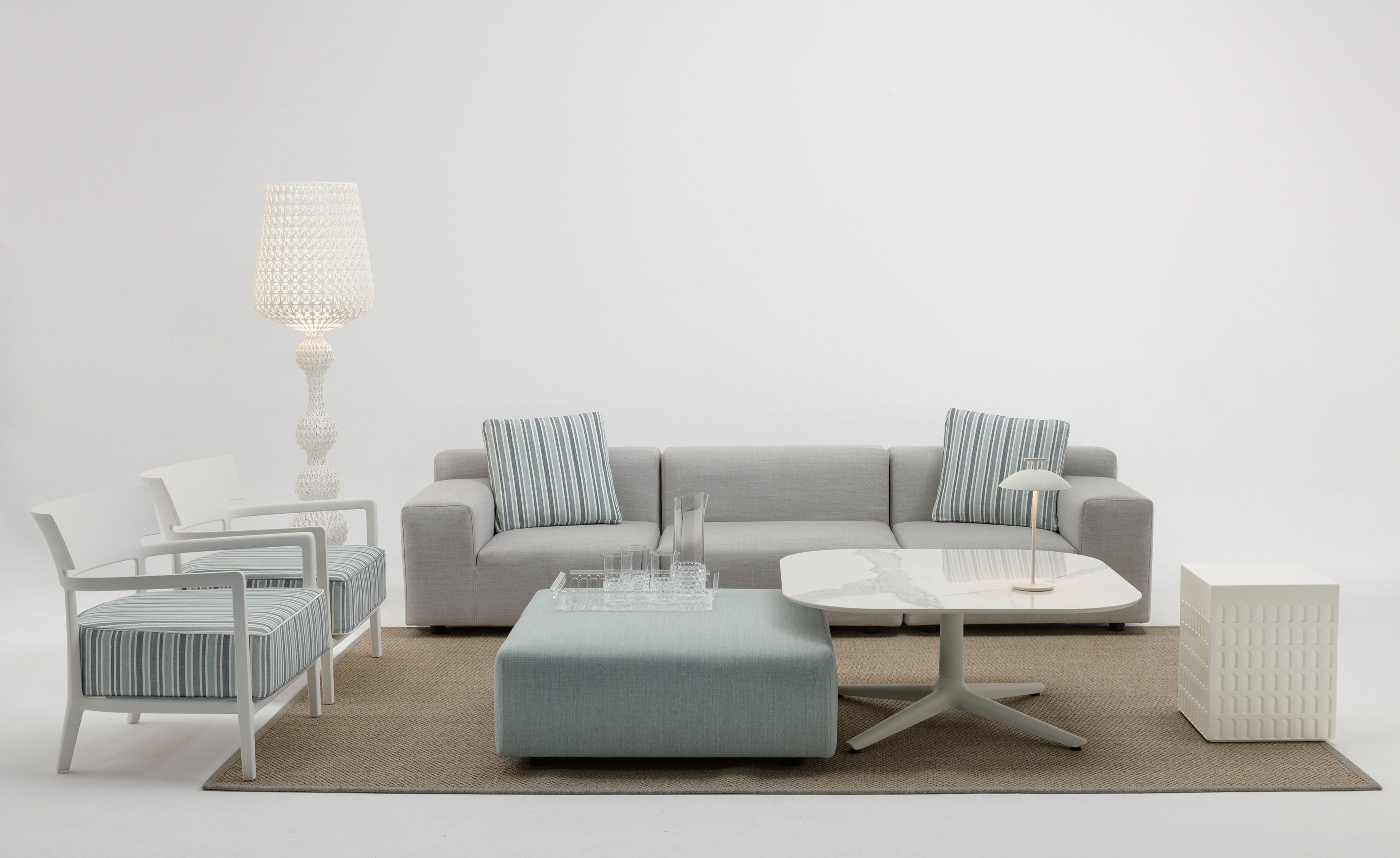 Plastics Outdoor 3 Seater Sofa