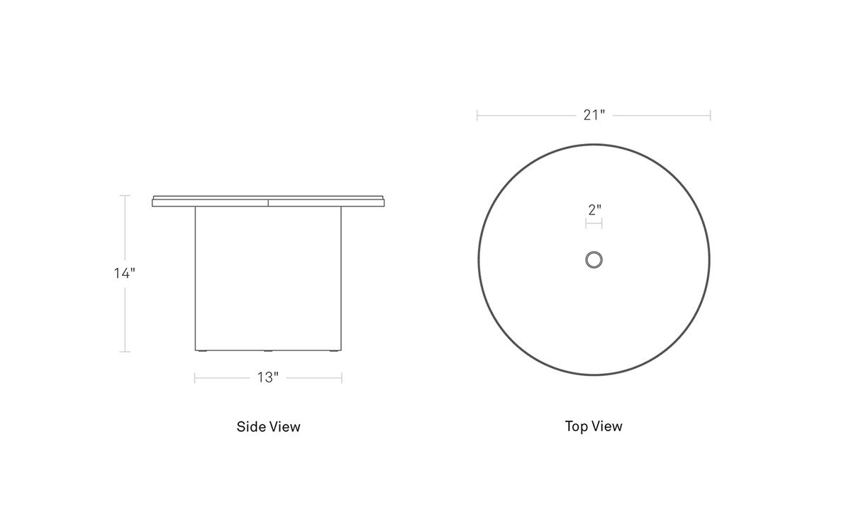 plateau medium table