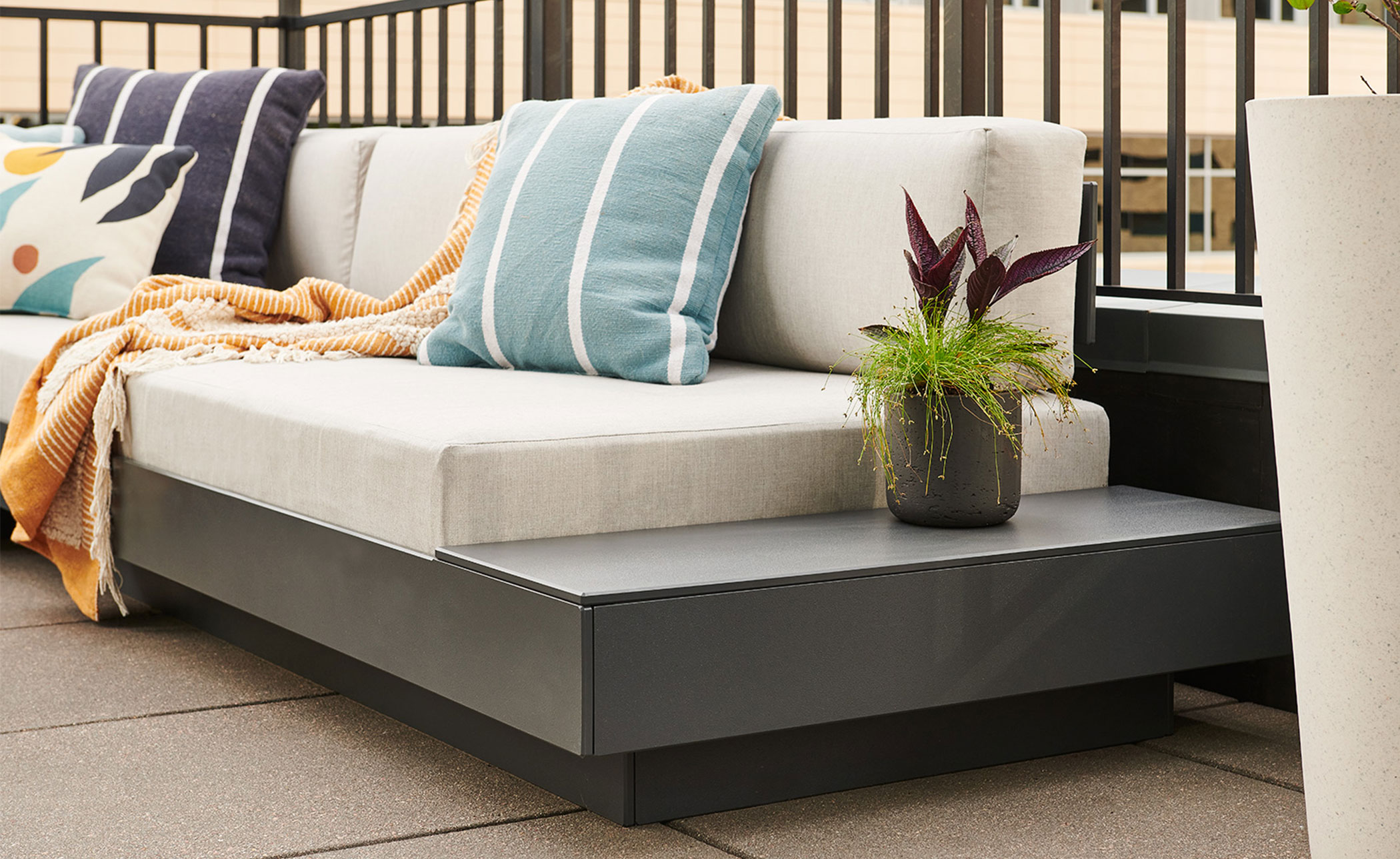 Platform One Sectional Sofa & Ottoman Bundle A