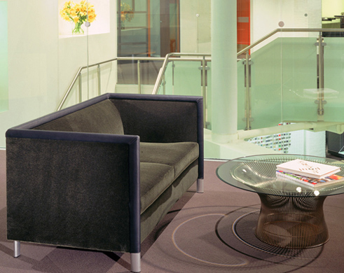 platner 42" bronze coffee table