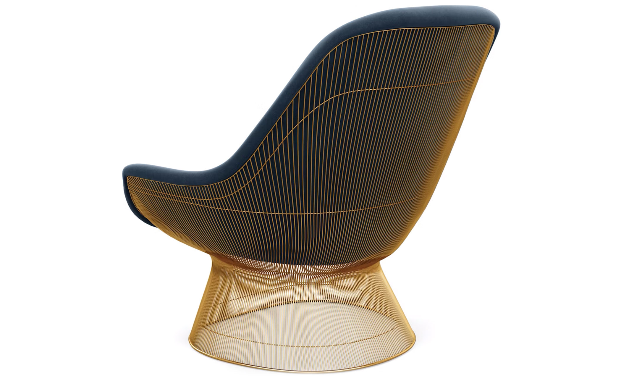 platner gold plated easy chair