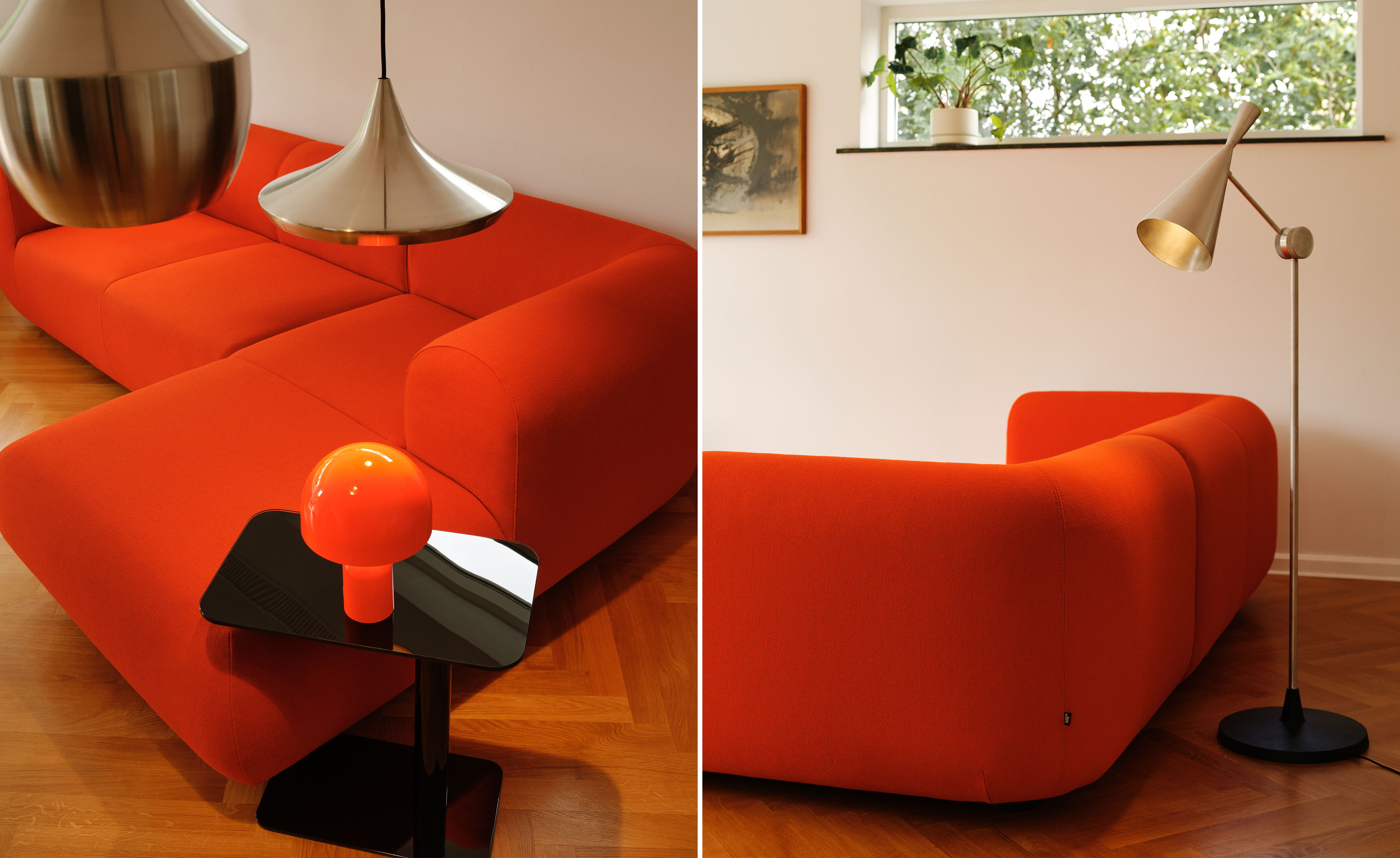 Plump Sofa with Chaise
