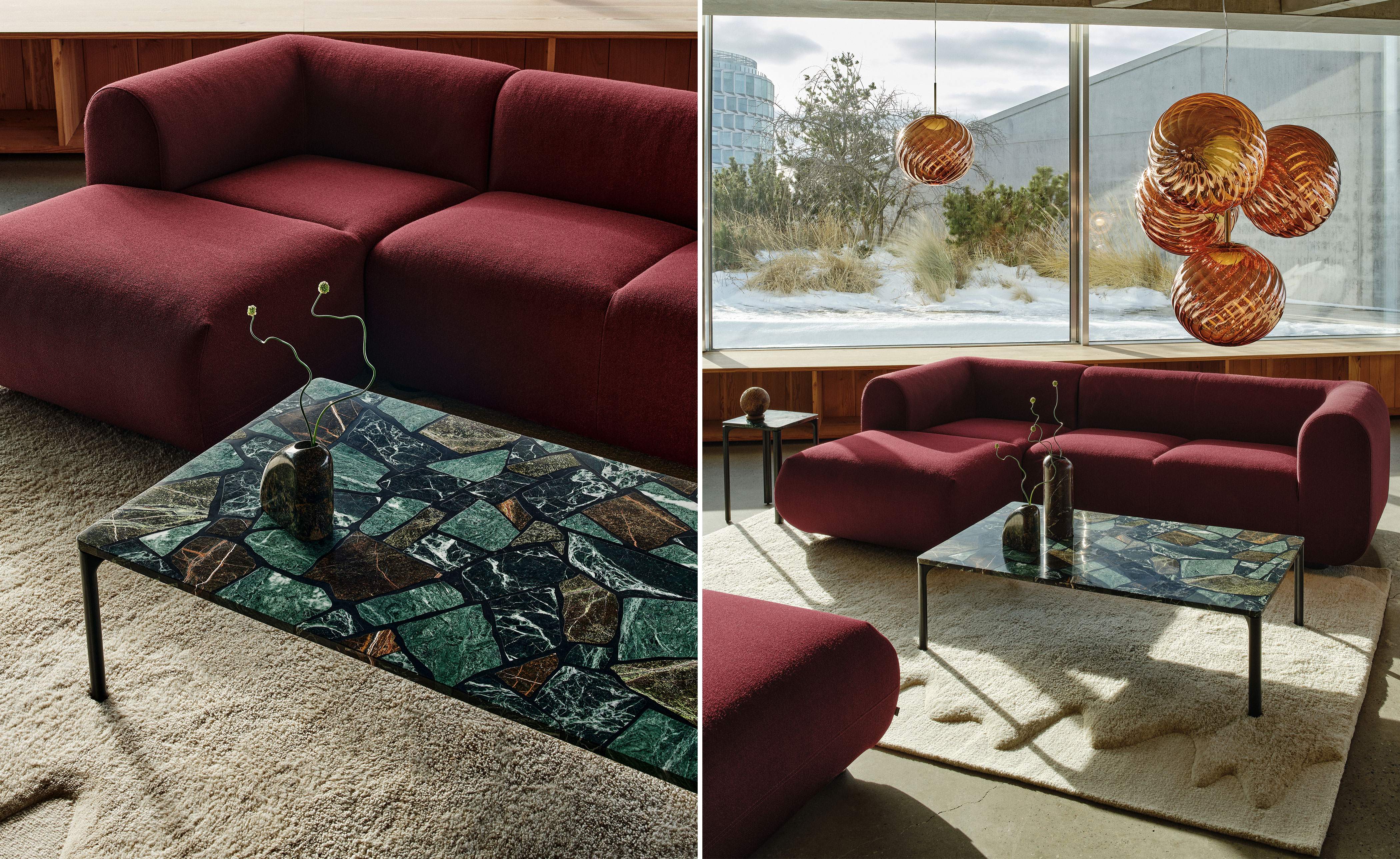 Plump Sofa with Chaise
