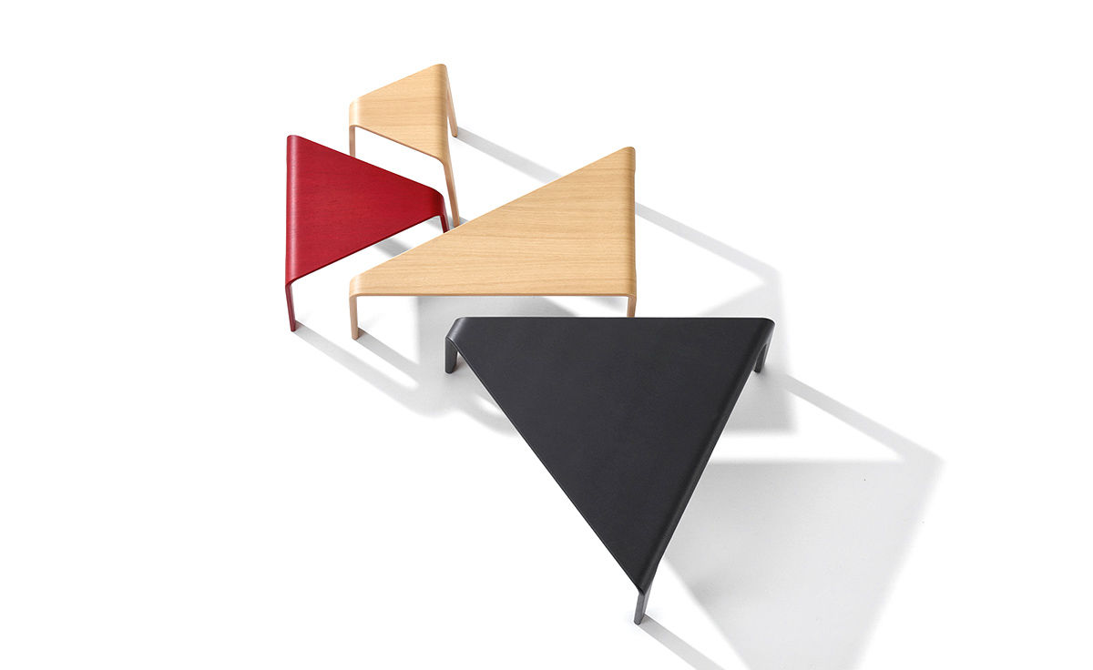 ply curved plywood low table