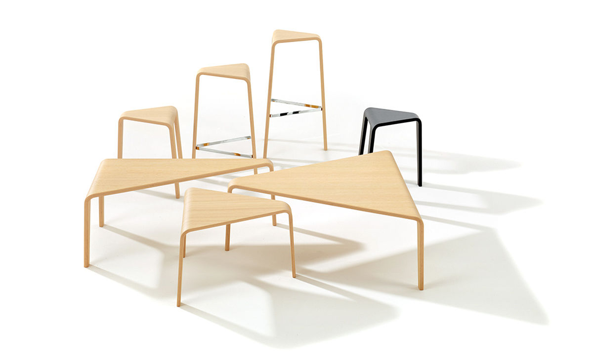 ply triangular coffee table