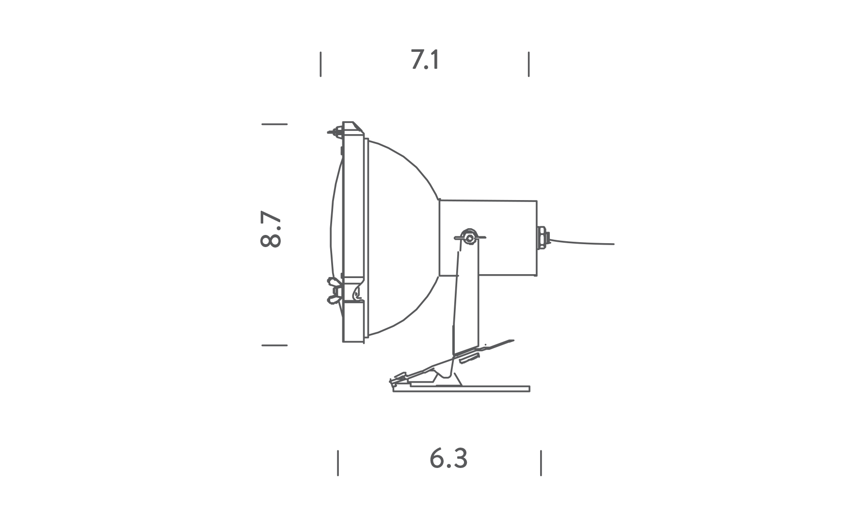 Projecteur 165 Clip Table Lamp
