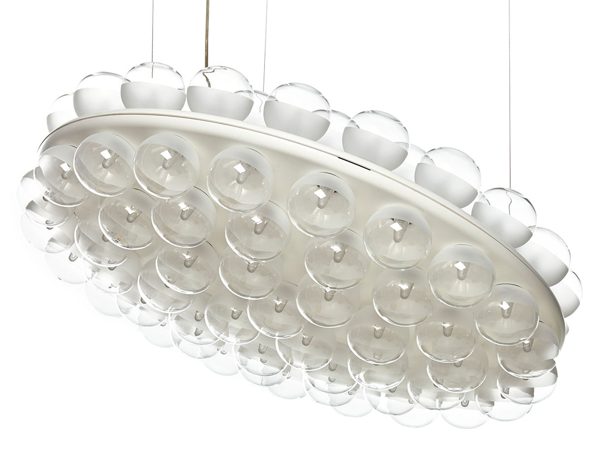 prop light round double suspension lamp