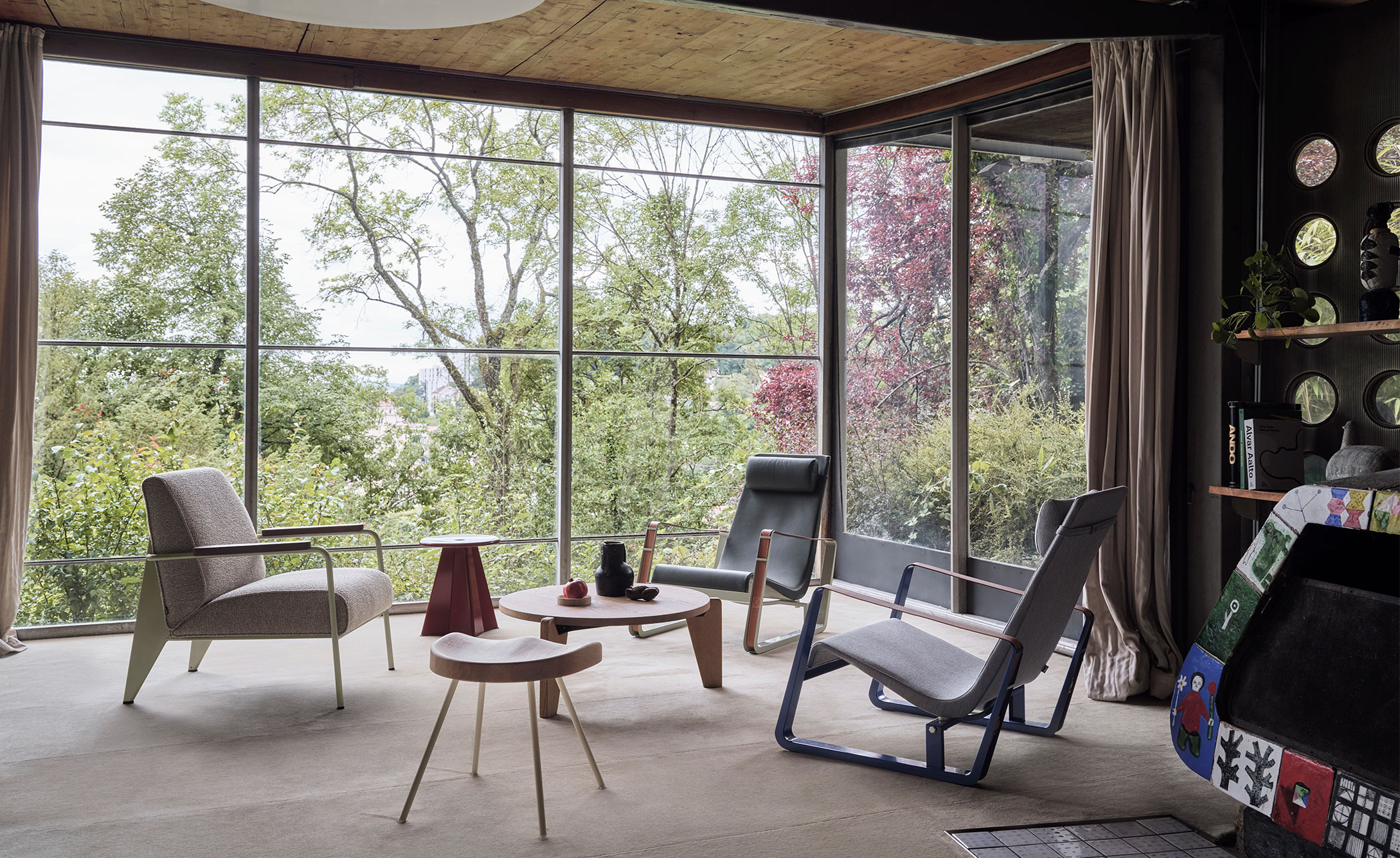 prouvé fauteuil de salon lounge chair