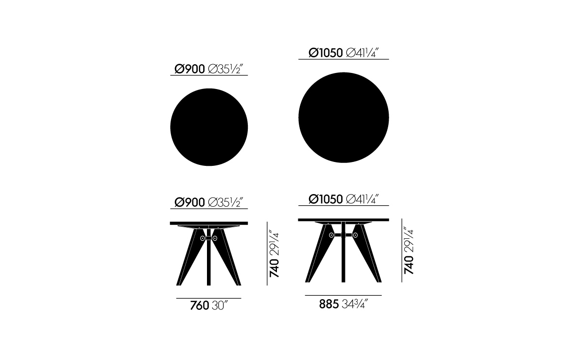 prouvé gueridon table
