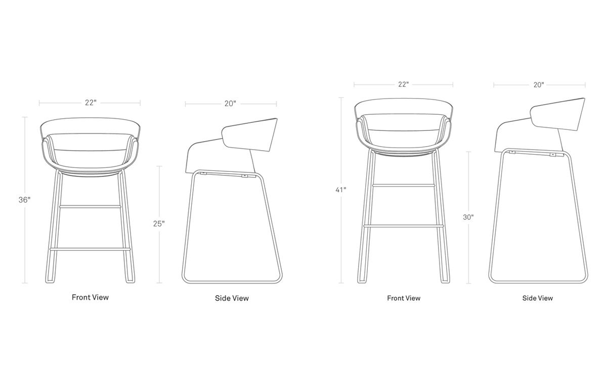 racer stool by blu dot