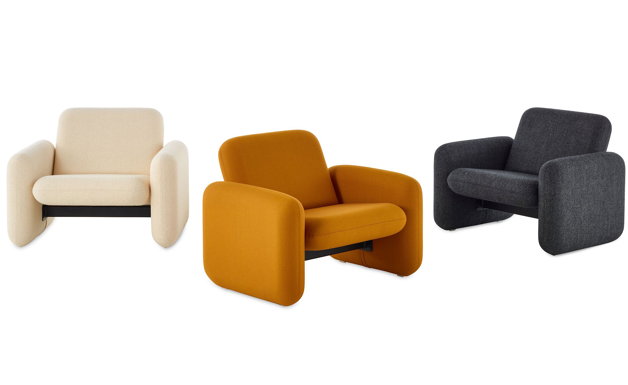 ray wilkes two seat chiclet sofa
