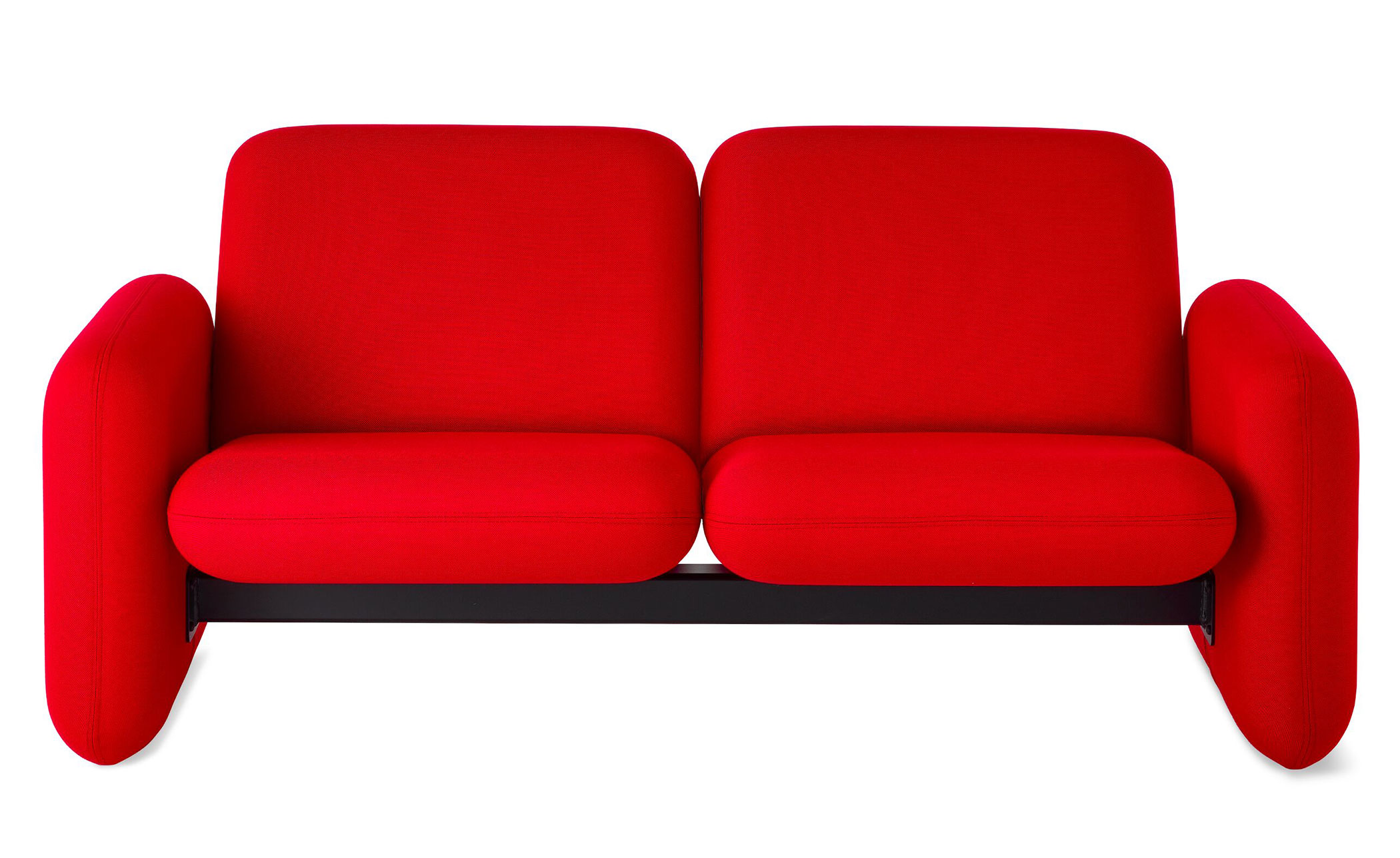 ray wilkes two seat chiclet sofa