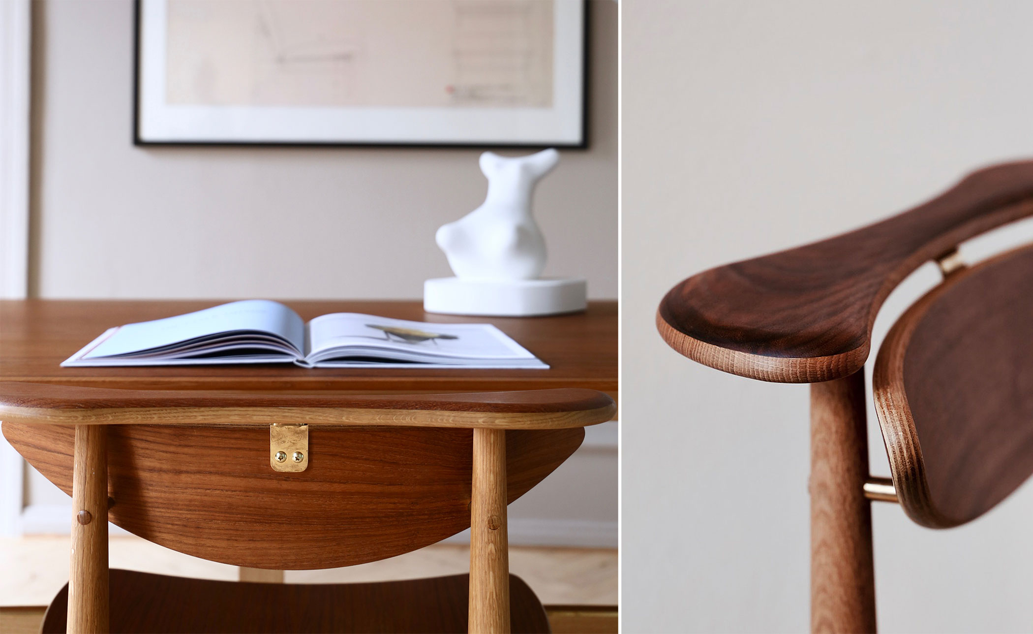Reading Chair with wood seat