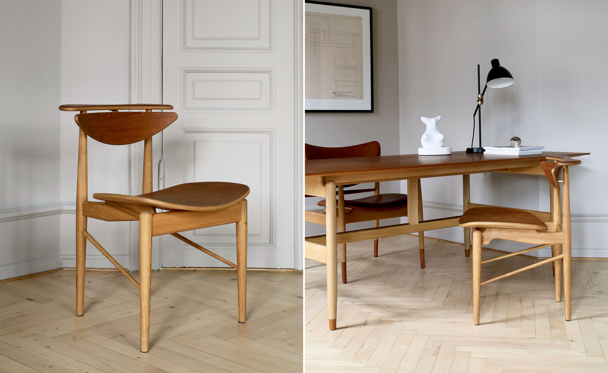Reading Chair with wood seat