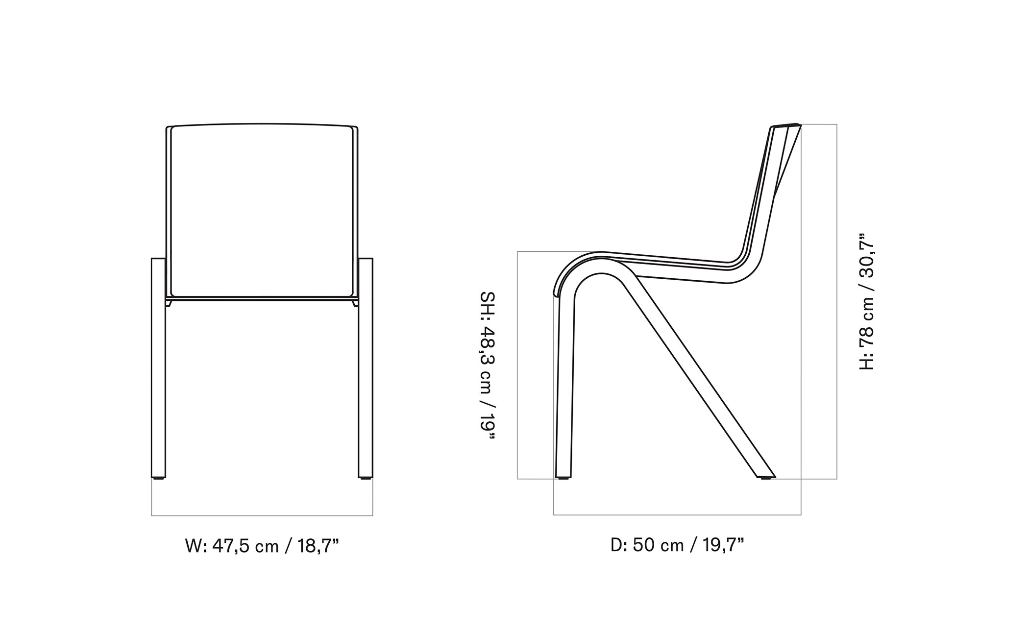 Ready Dining Chair upholstered