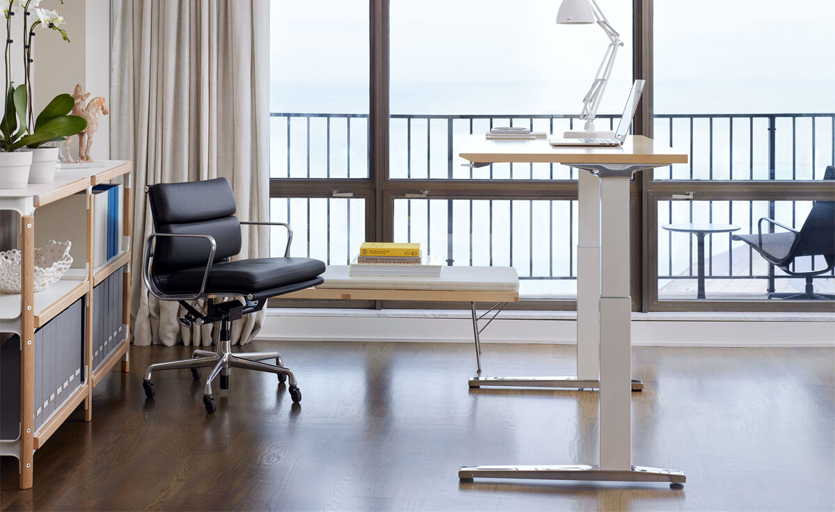 renew sit-to-stand c-foot table