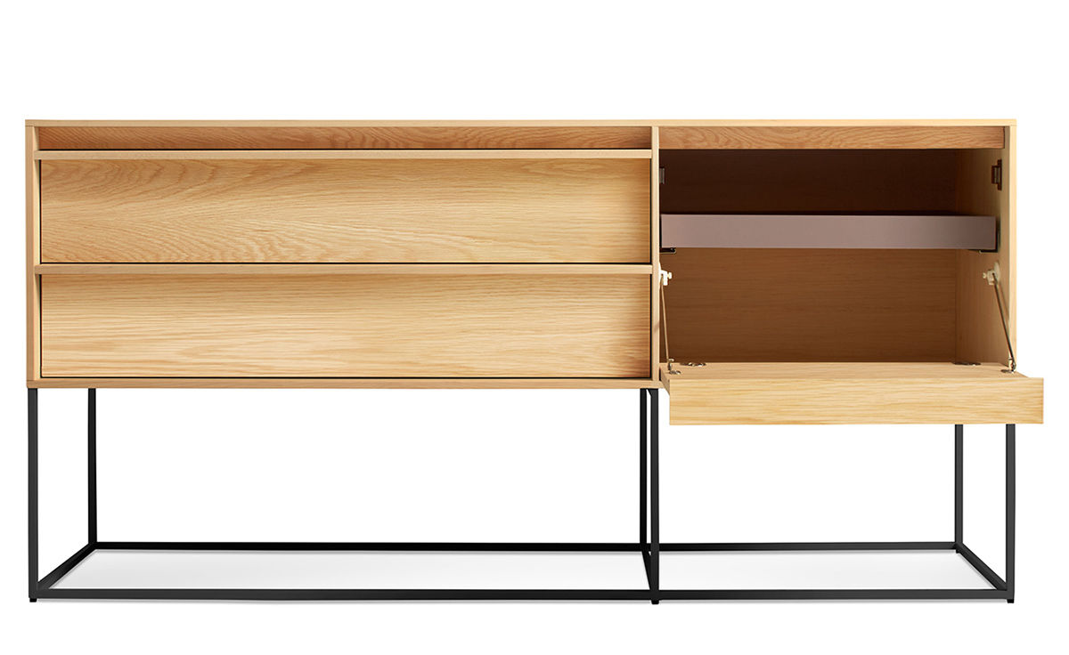rule 1 door, 2 drawer console
