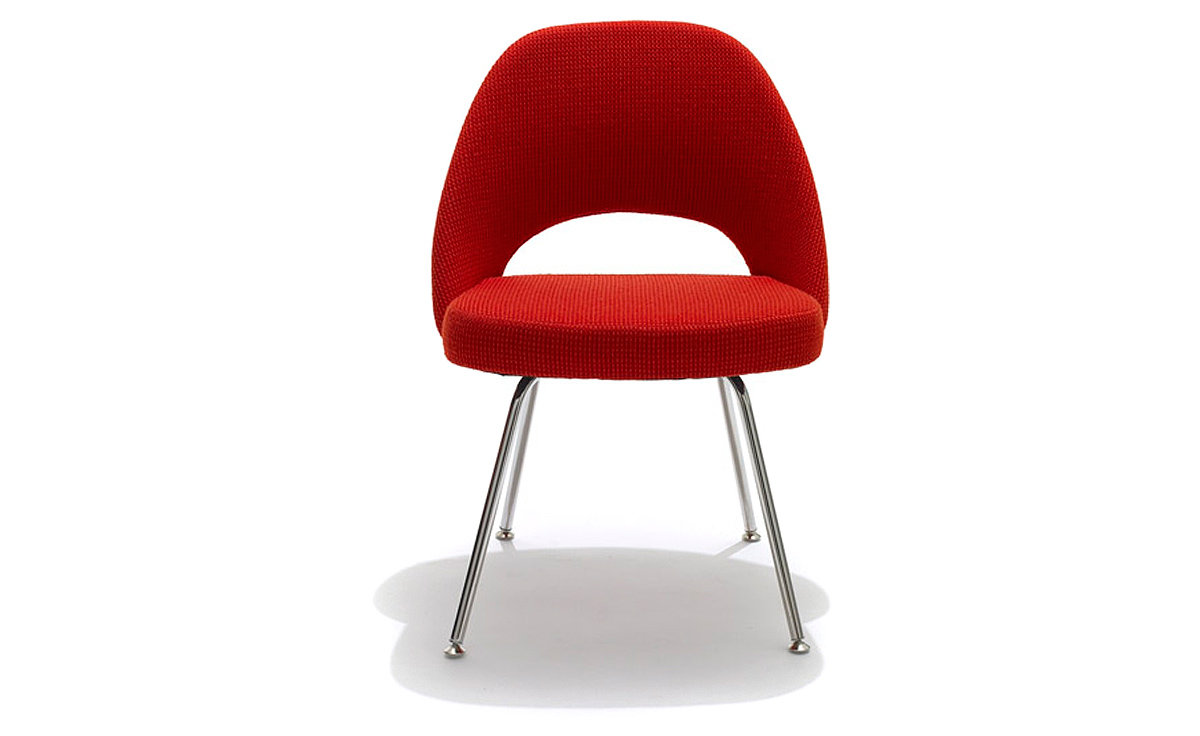 saarinen executive side chair with metal legs