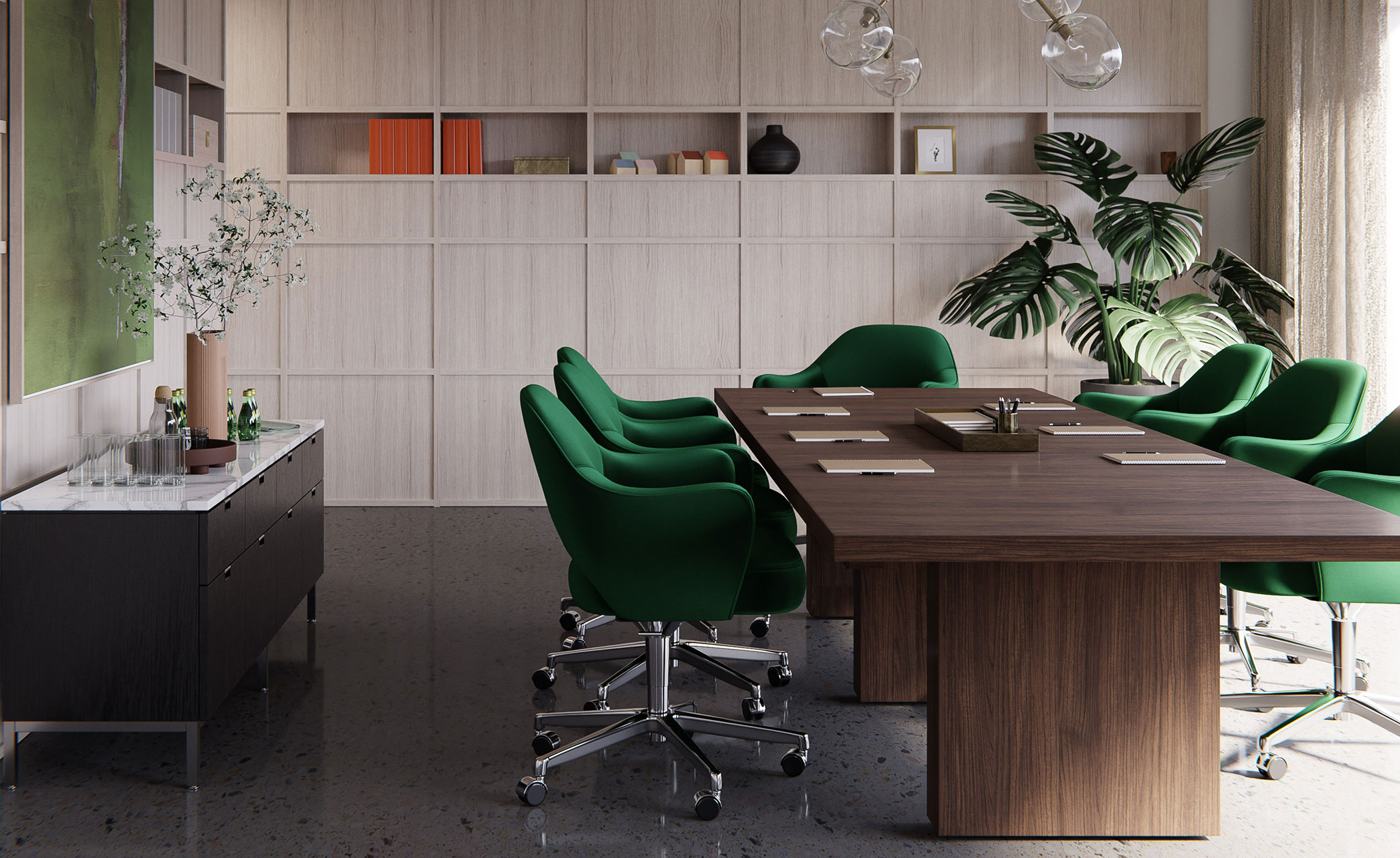 saarinen executive swivel arm chair