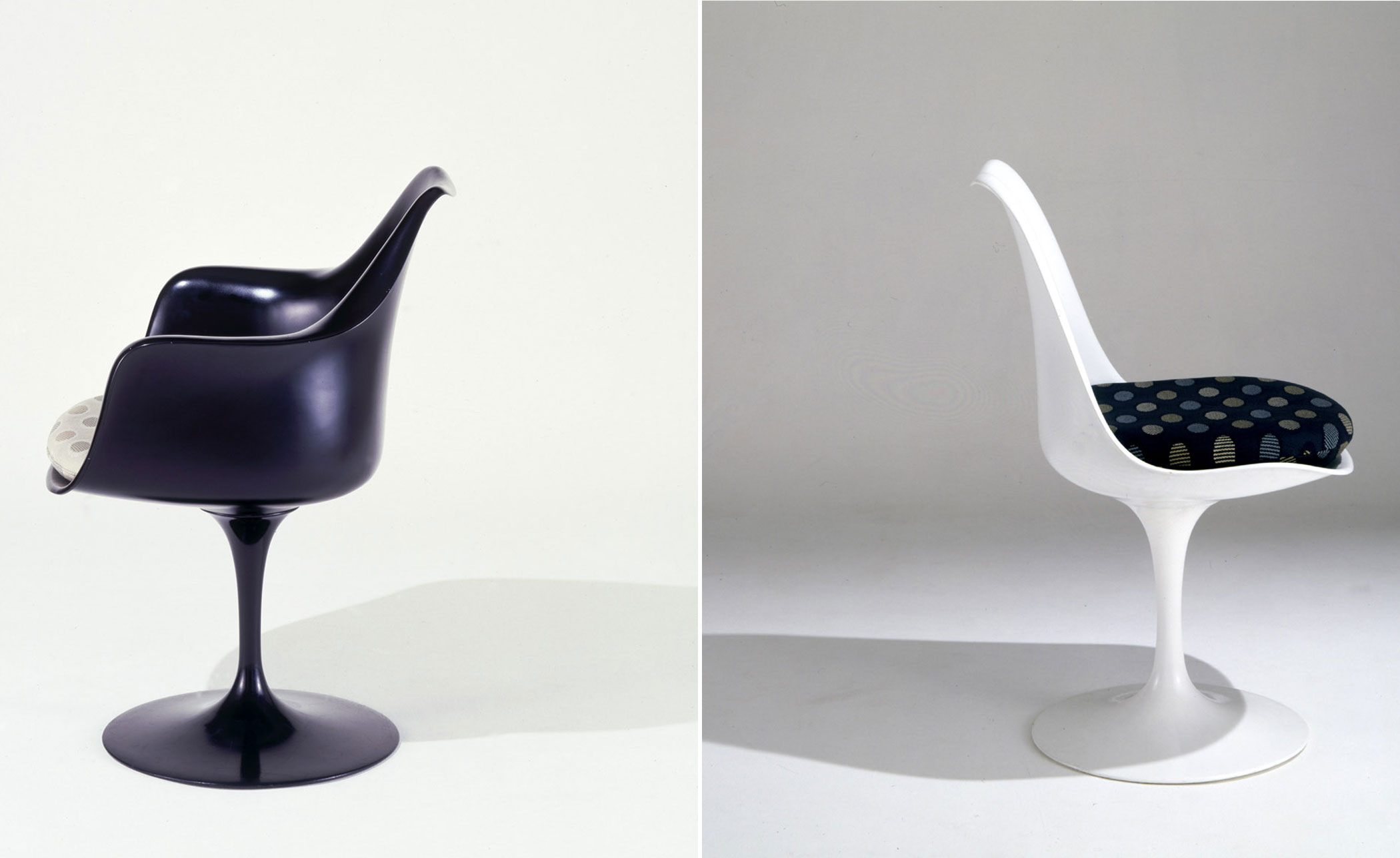 saarinen black tulip arm chair