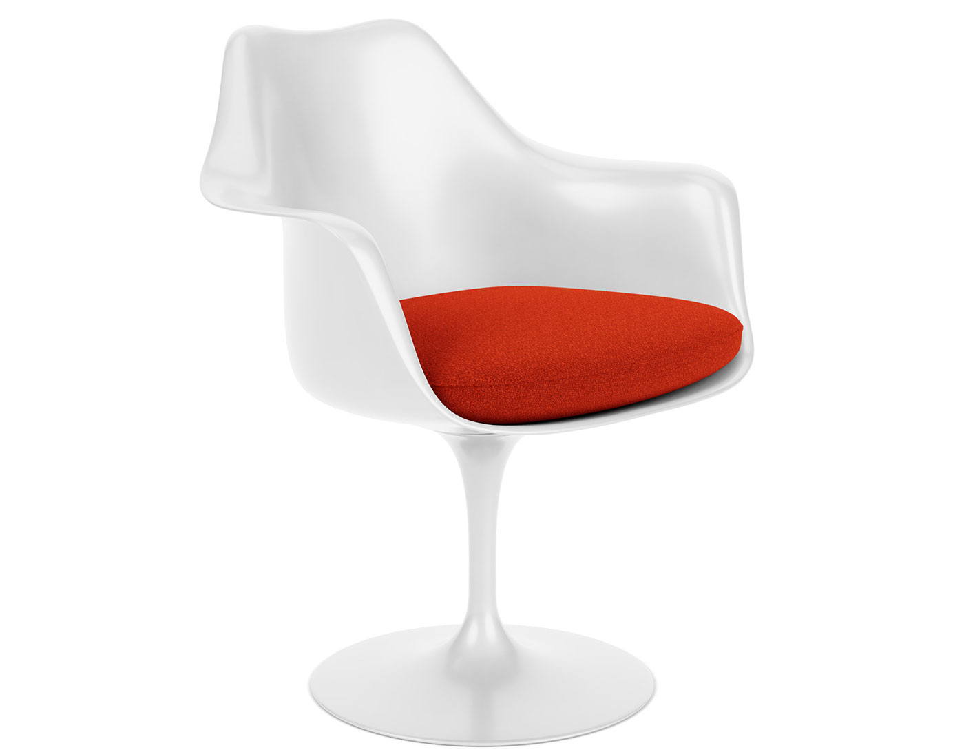 saarinen white tulip arm chair