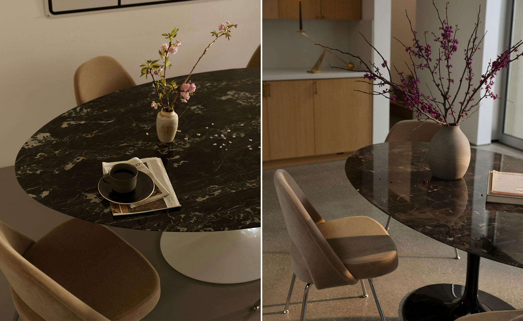 saarinen dining table - 72" oval