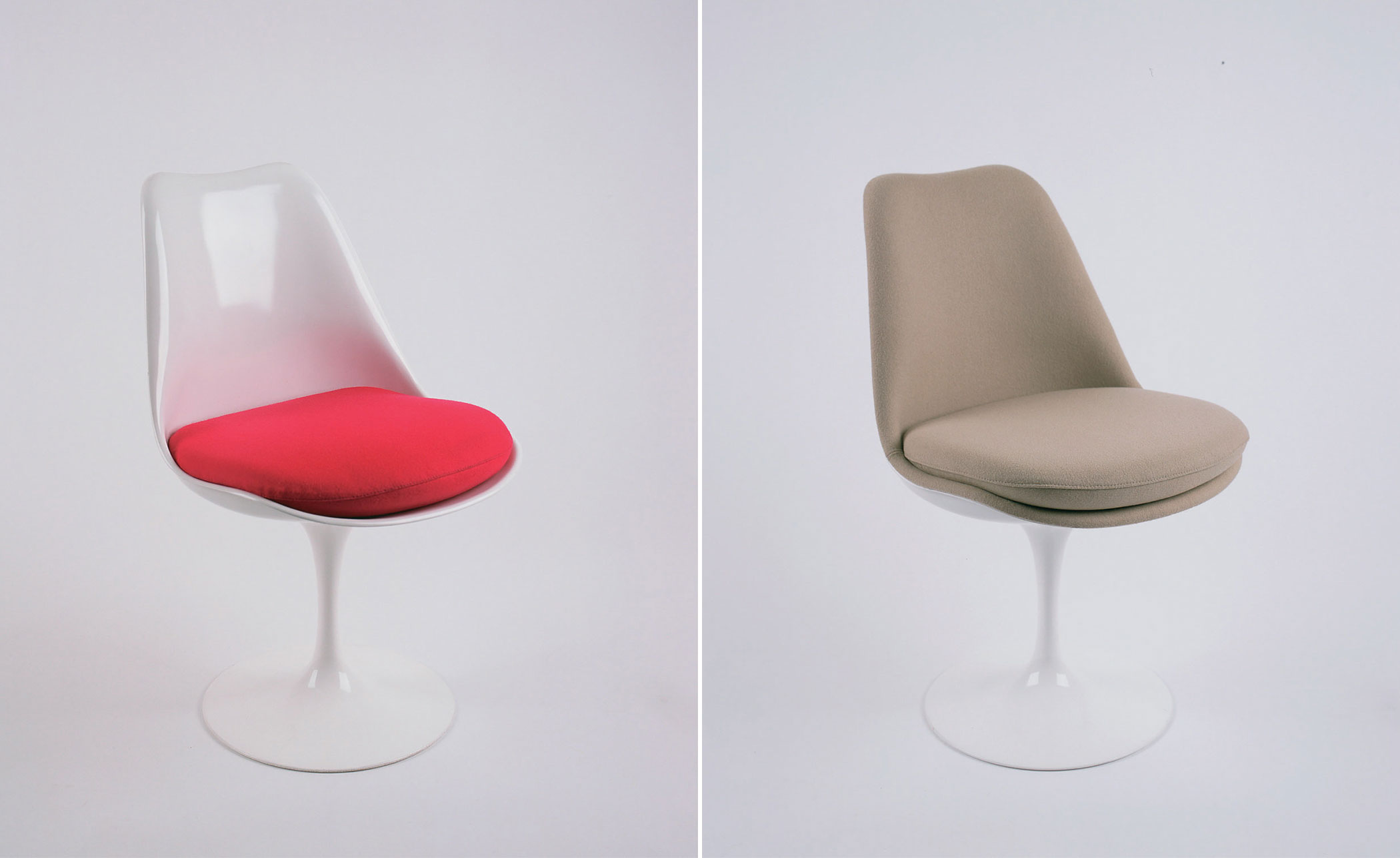 saarinen black tulip side chair